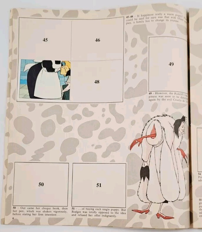 Vintage Walt Disney 101 Dalmatians Panini Sticker Book Lot Of 2 Booklets