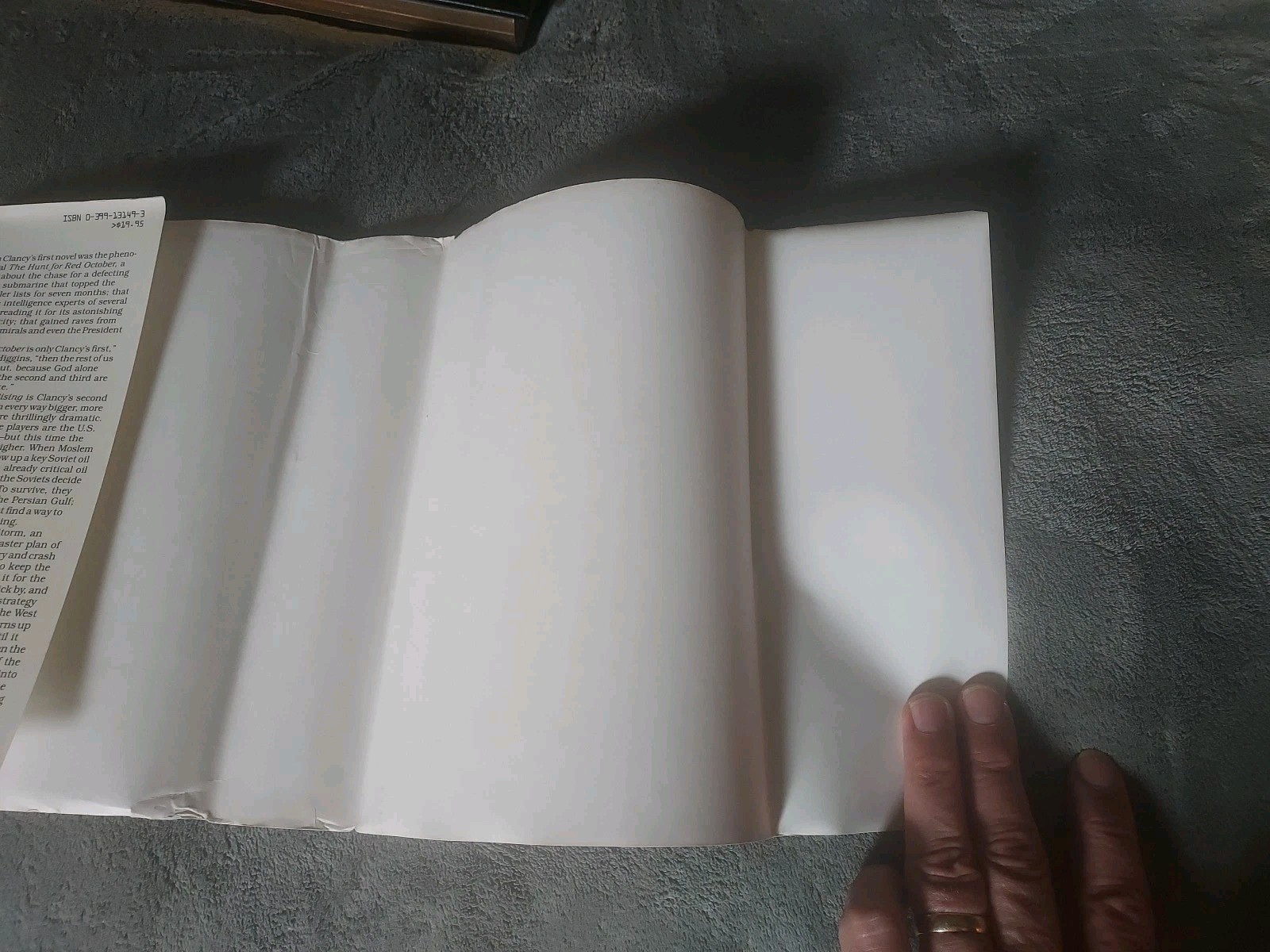 Tom Clancy / Red Storm Rising / Signed Later Printing / G.P. Putnam’s Sons 1986