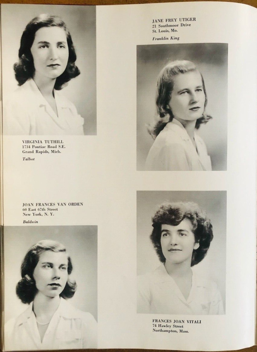 Smith College Yearbook 1946, hardcover, 162 pages + 13 pages of advertising