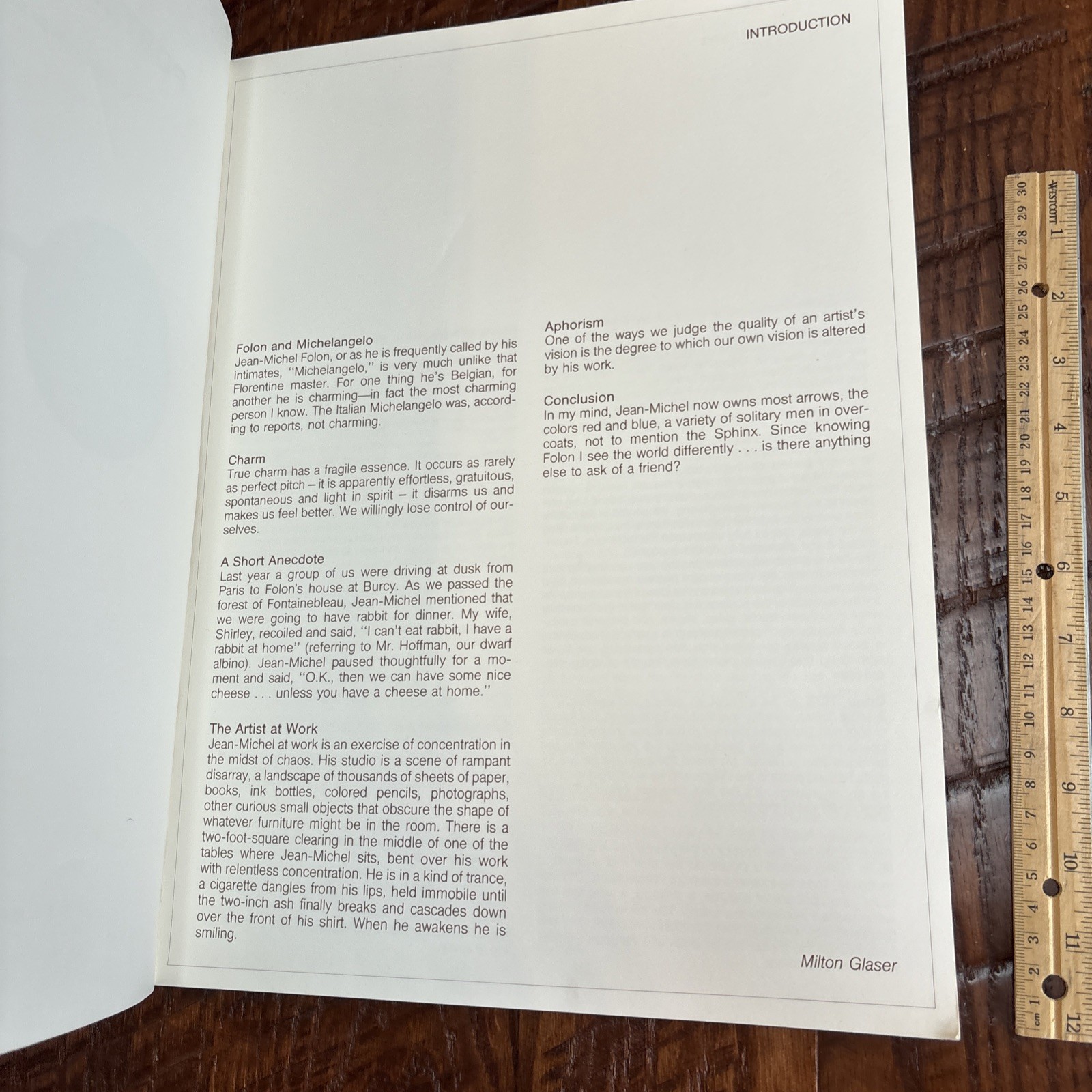 VTG 1978 “Posters by Folon” introduction by Milton Glaser; Abrams book 16×12″