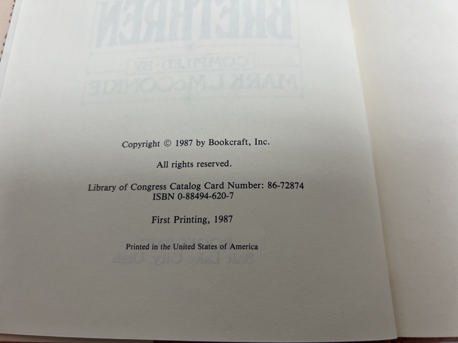 Wit & Wisdom from the Early Brethren INSCRIBED by Mark McConkie 1987 1ST PRINTNG
