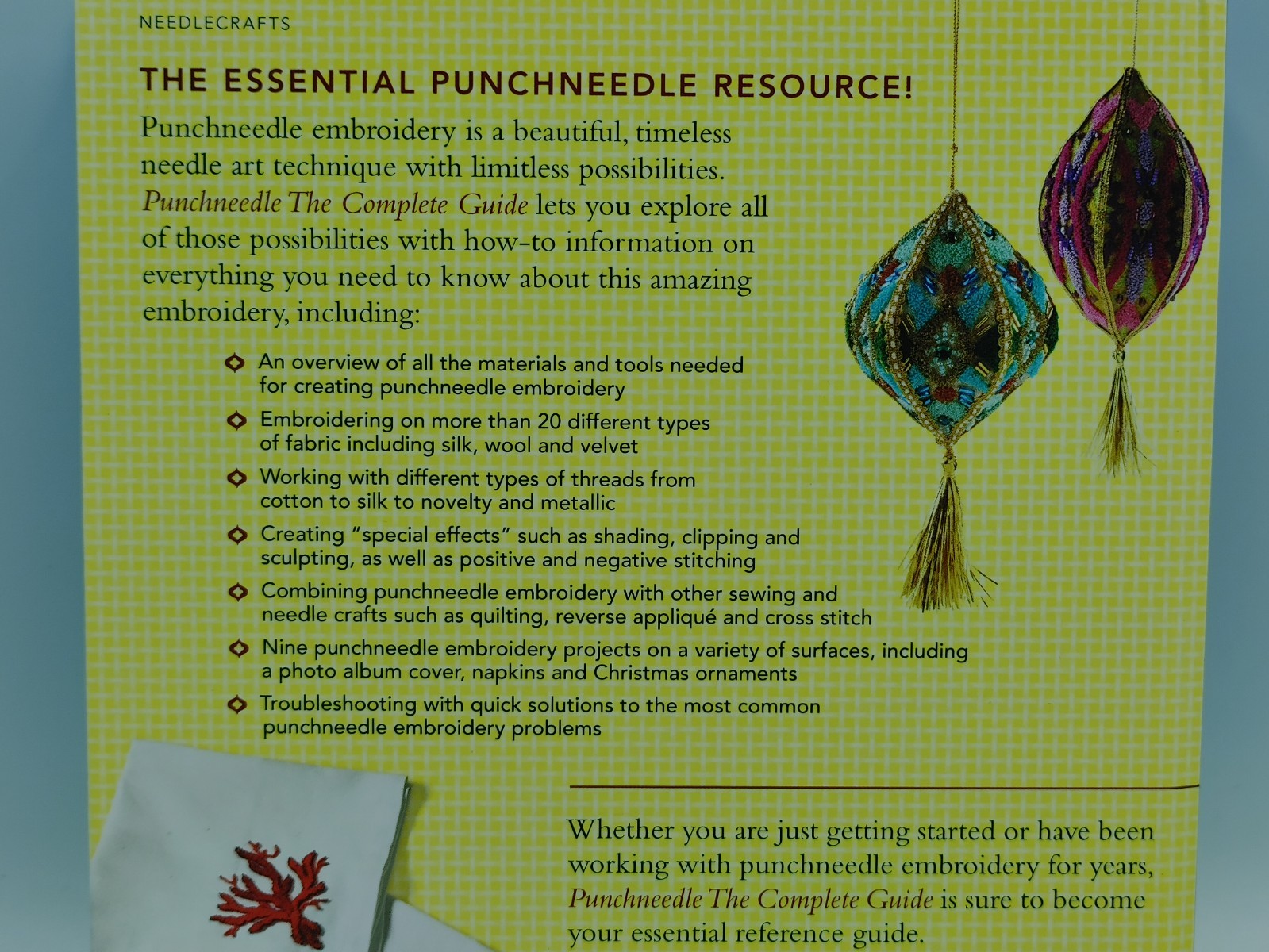 Punchneedle – The Complete Guide Embroidery Craft Book By Marinda Stewart Spiral