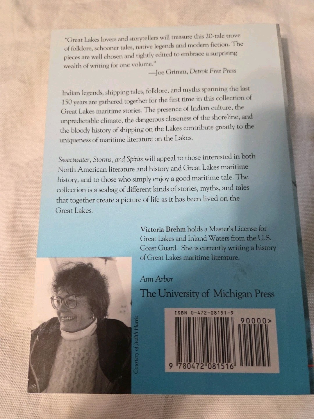 Sweetwater, Storms, And Spirits Sories Of The Great Lakes 1991