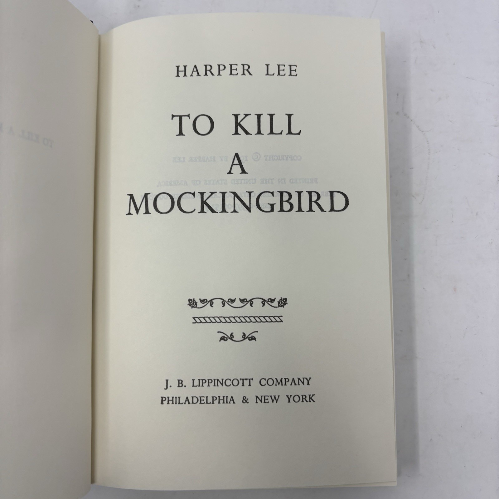 To Kill a Mockingbird Harper Lee Hardcover 1960 Edition Vintage Printed in USA