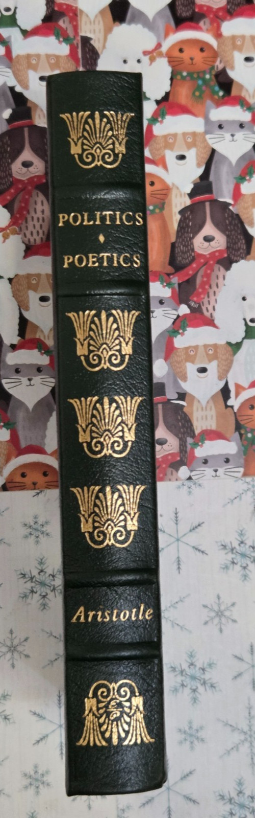 POLITICS & POETICS, ARISTOTLE, LEATHER BOUND, 1979, THE EASTON PRESS, –