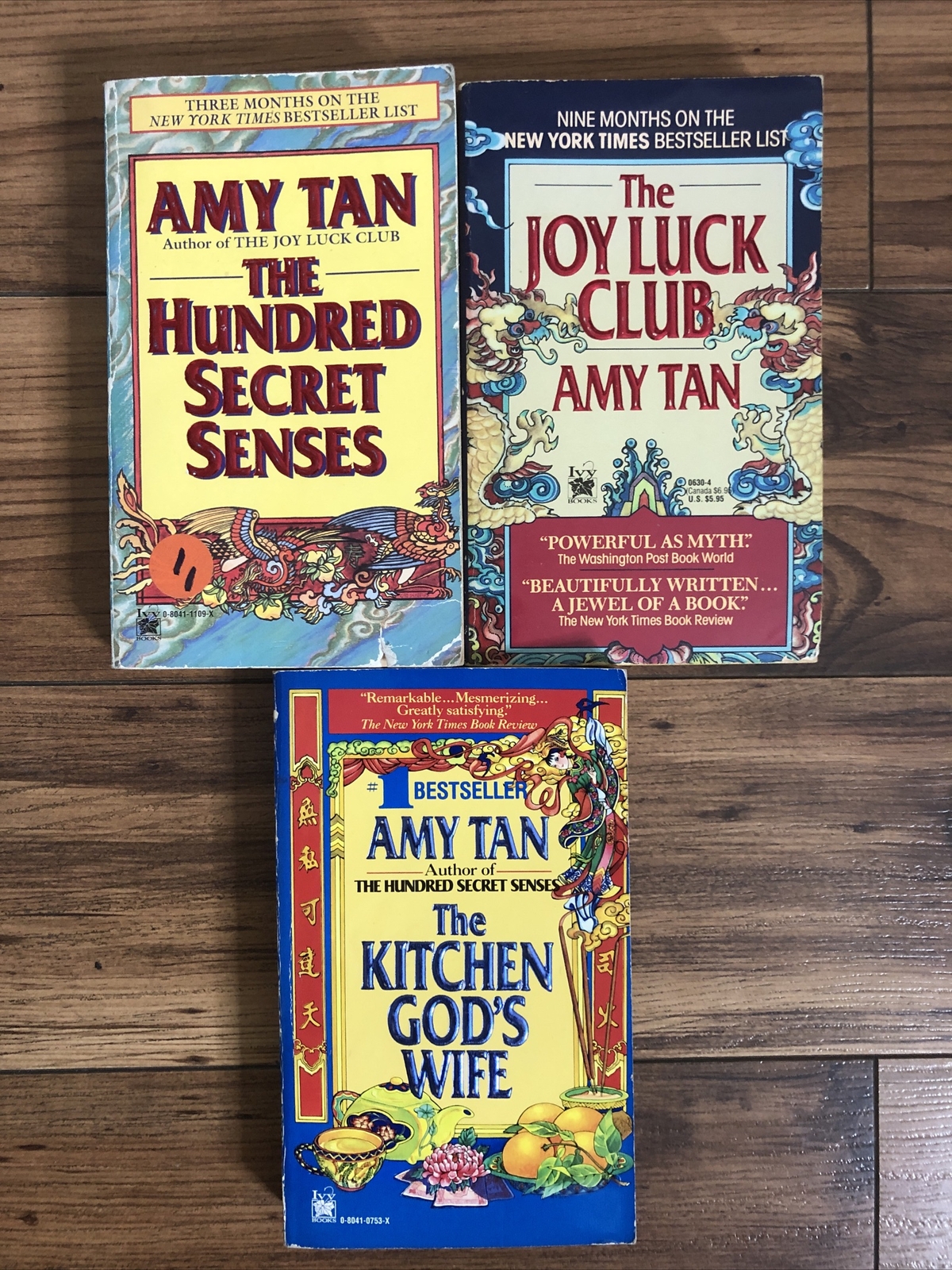 Lot 3 Amy Tan PB Book The Joy Luck Club/Hundred Secret Senses/Kitchen God’s Wife