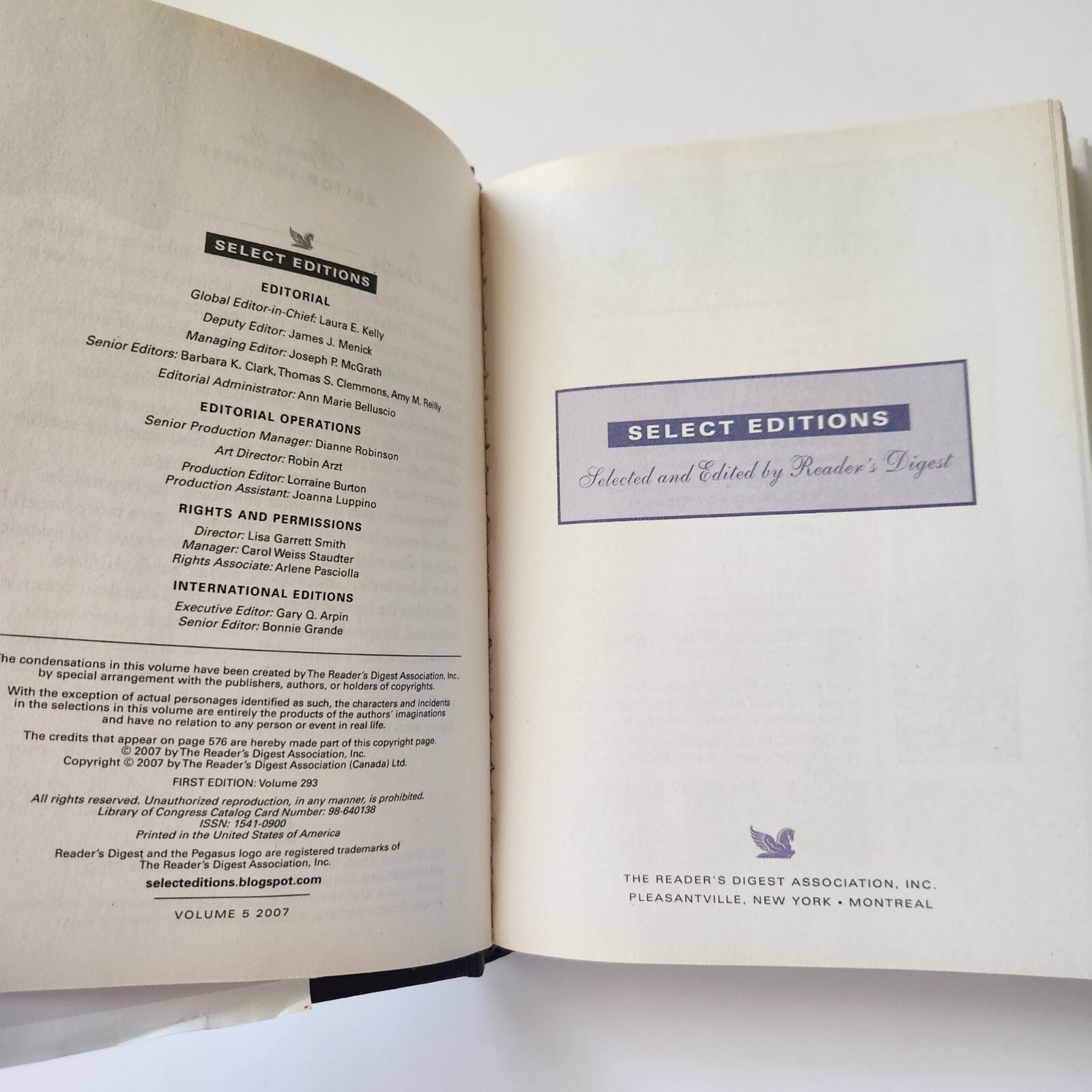 Readers Digest Select Editions Featuring Shadow Dance Francescas Kitchen The Sle