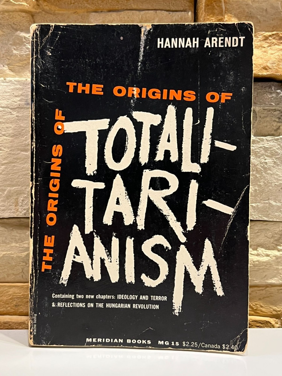 The Origins of Totalitarianism Hannah Arendt Fourth Printing 1960 PB Used Book