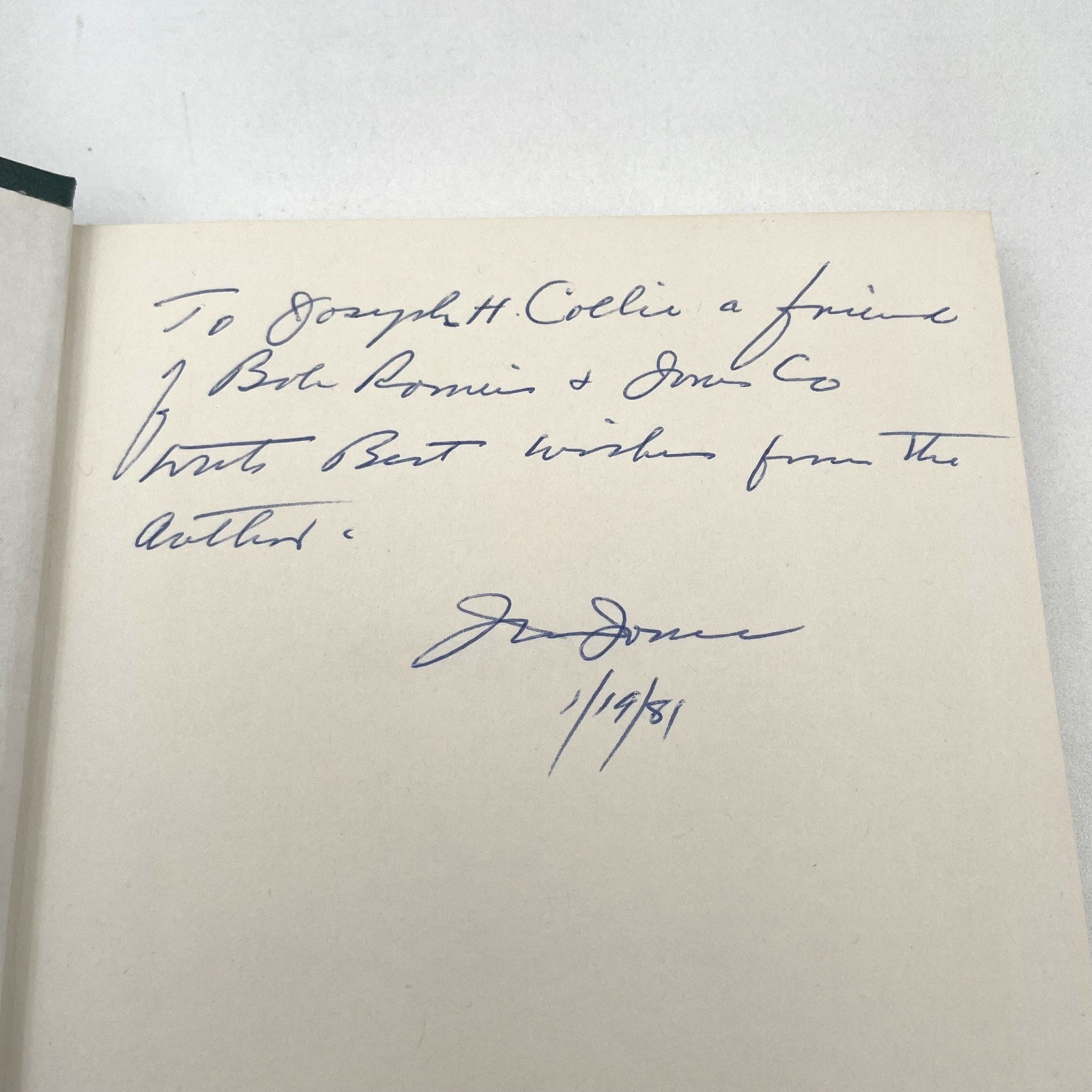 SIGNED Some Fun 1980 First Edition John Wiley Jones Autobiography Chemical