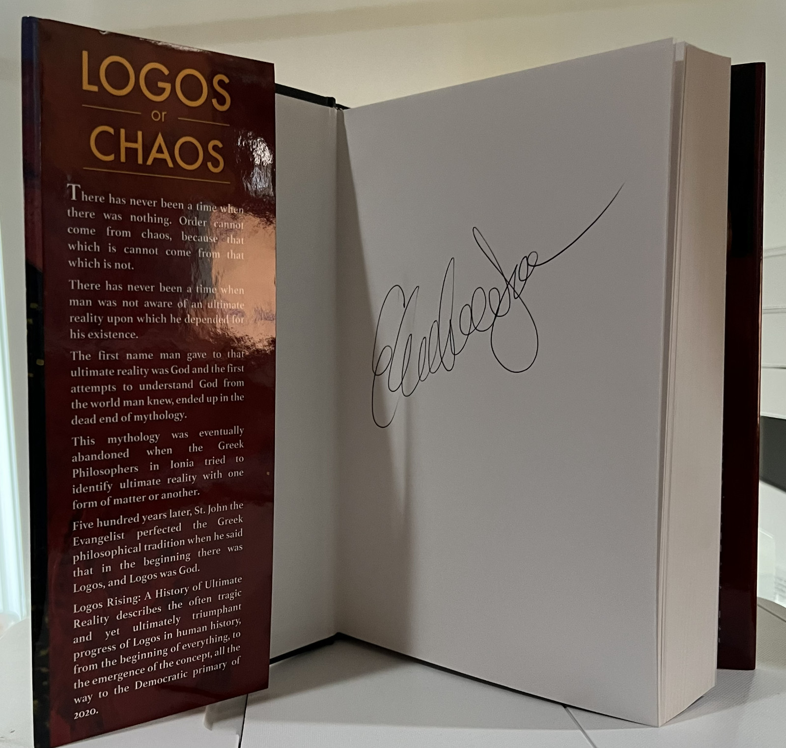 Logos Rising: A History of Ultimate Reality by E. Michael Jones Signed Copy