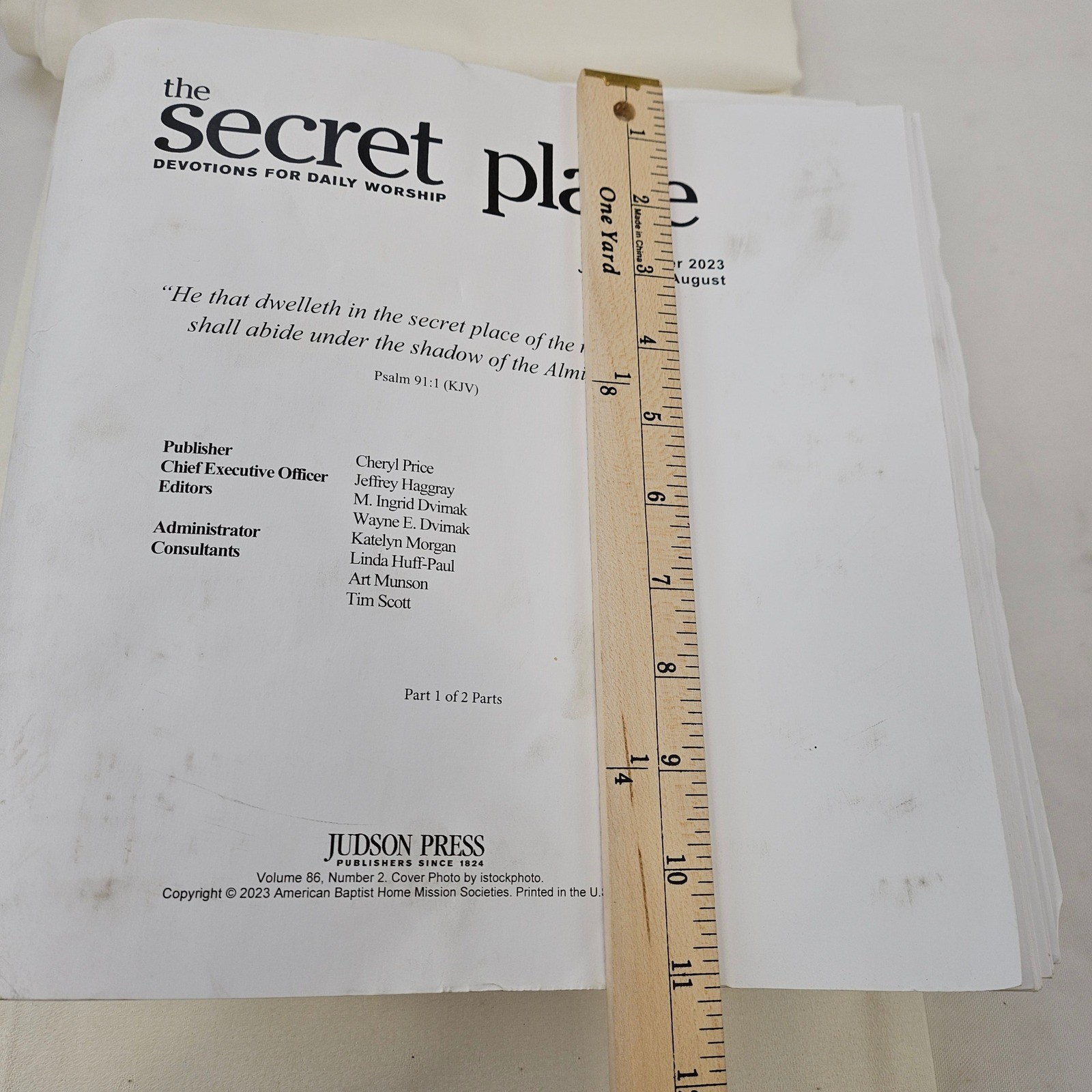 The Secret Place Braille Devotions Judson Press Spring Summer 2023 Lot of 4