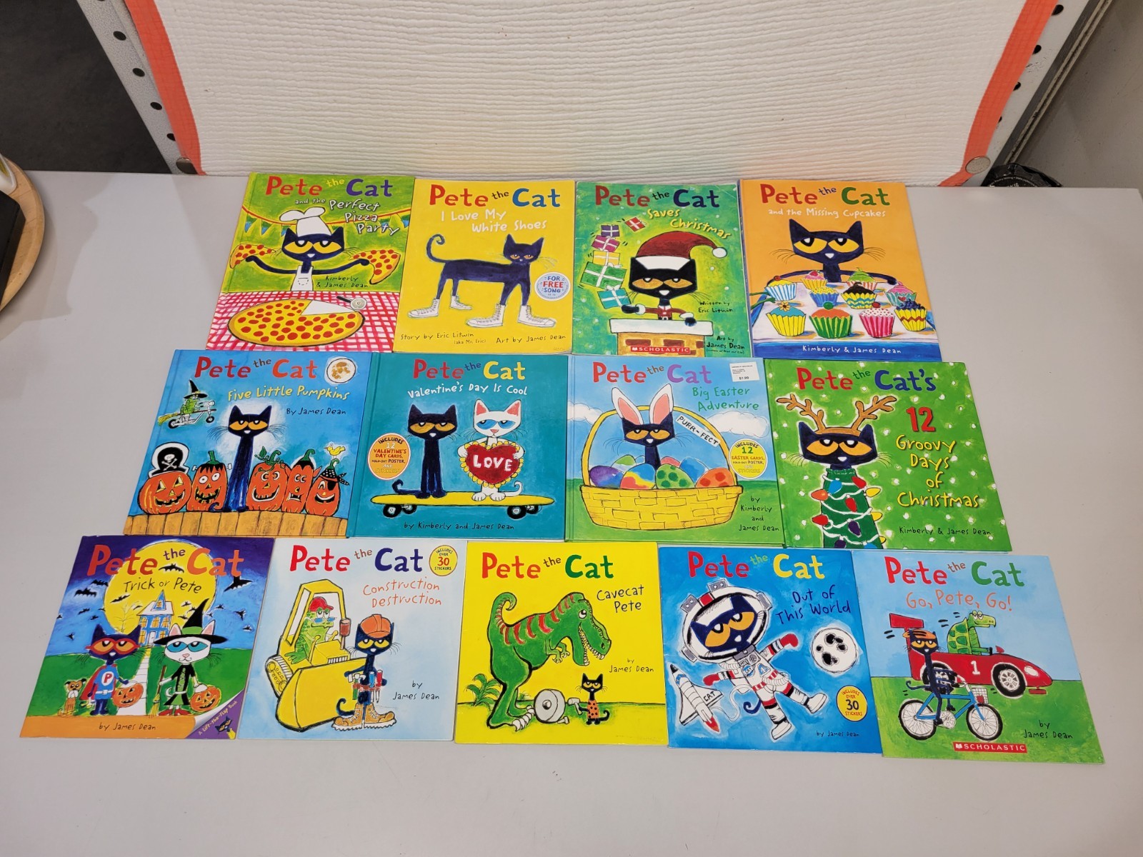 Lot of 13 Pete the Cat Picture Books by Kimberly & James Dean PB & HC Mix L1