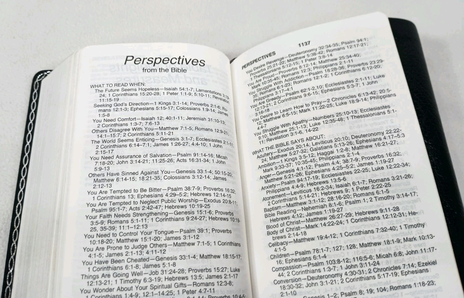 NIV Trimline Bible 1984 Zondervan Blue Bonded Leather Snap Flap Red Letters