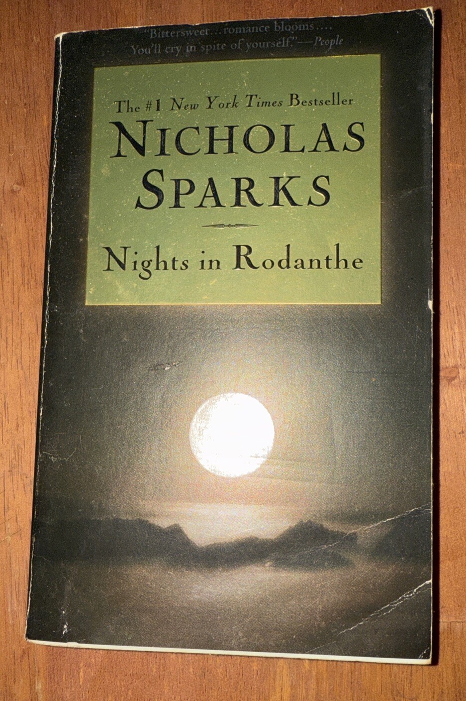 Nights in Rodanthe papperback book Sparks, Nicholas