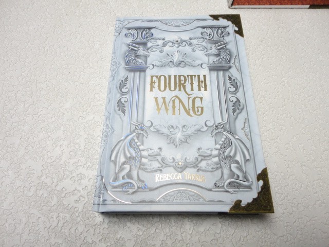 Fourth Wing SIGNED & Iron Flame Bookish Box Luxe Edition Rebecca Yarros Overlays