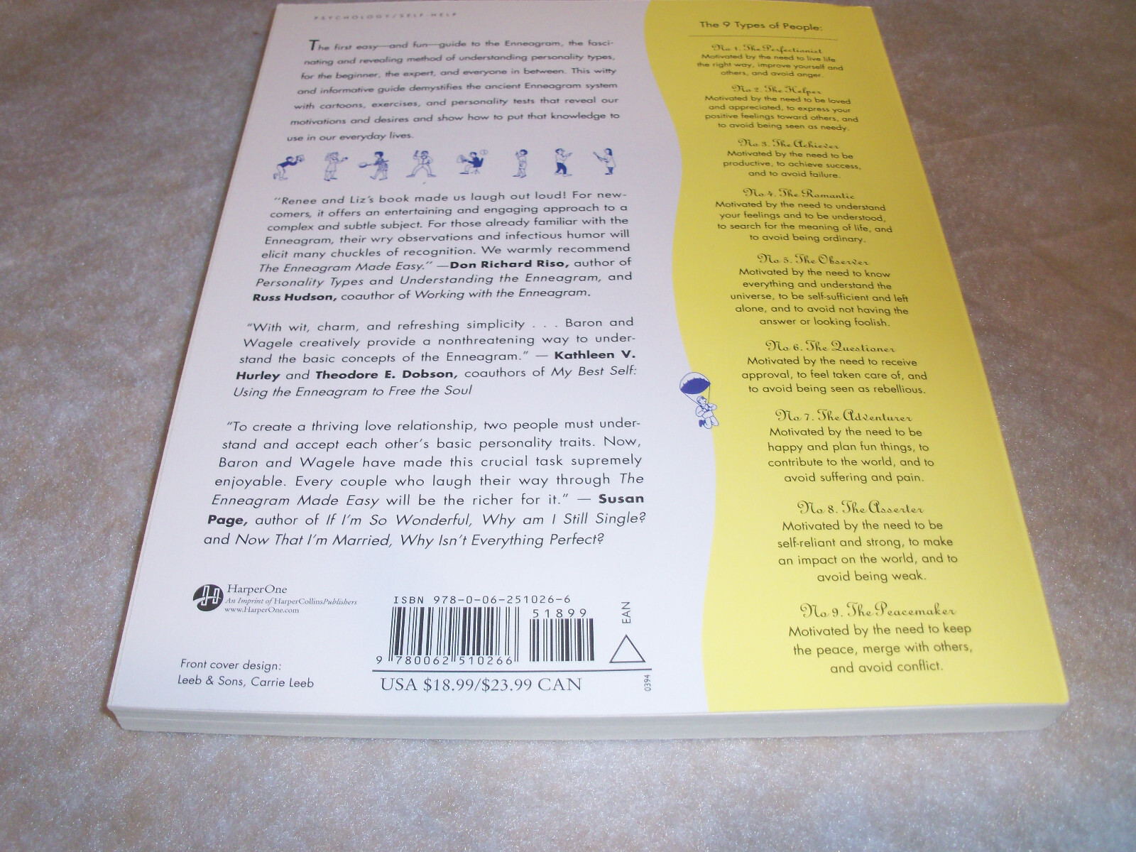 NEW The Enneagram Made Easy Discover 9 Types of People, Renee Baron, Elizabeth