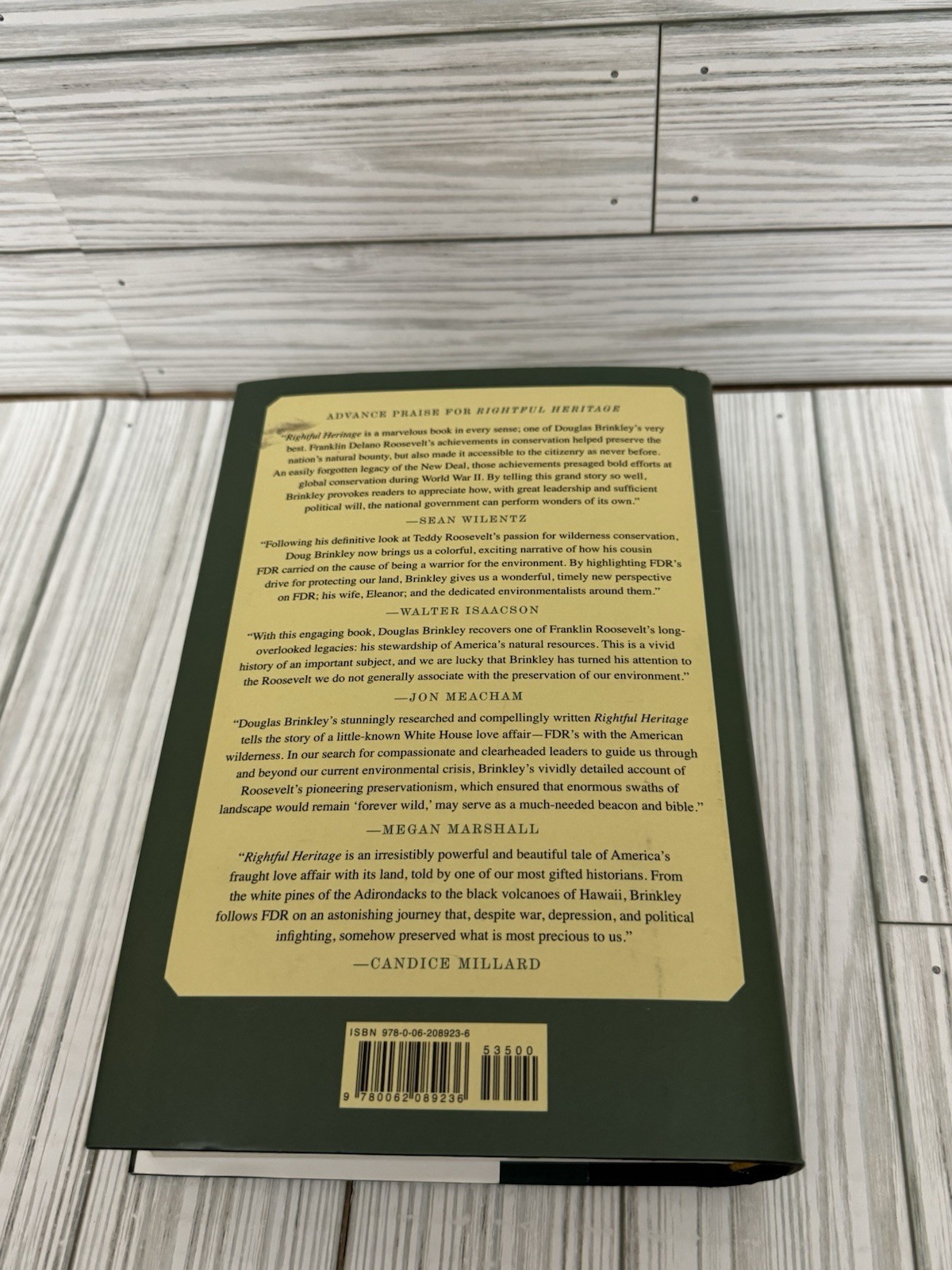 RIGHTFUL HERITAGE First Edition 1st Printing Douglas Brinkley HC DJ 2016