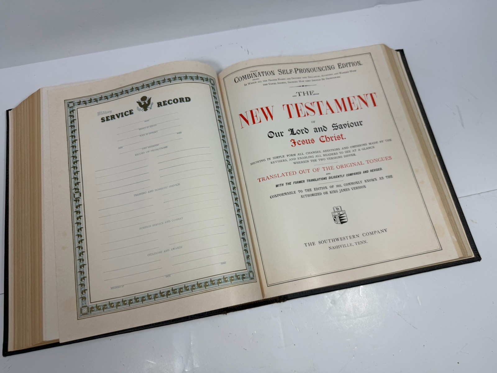 Vintage Holy Bible Self Pronouncing Edition Old & New Testament’s