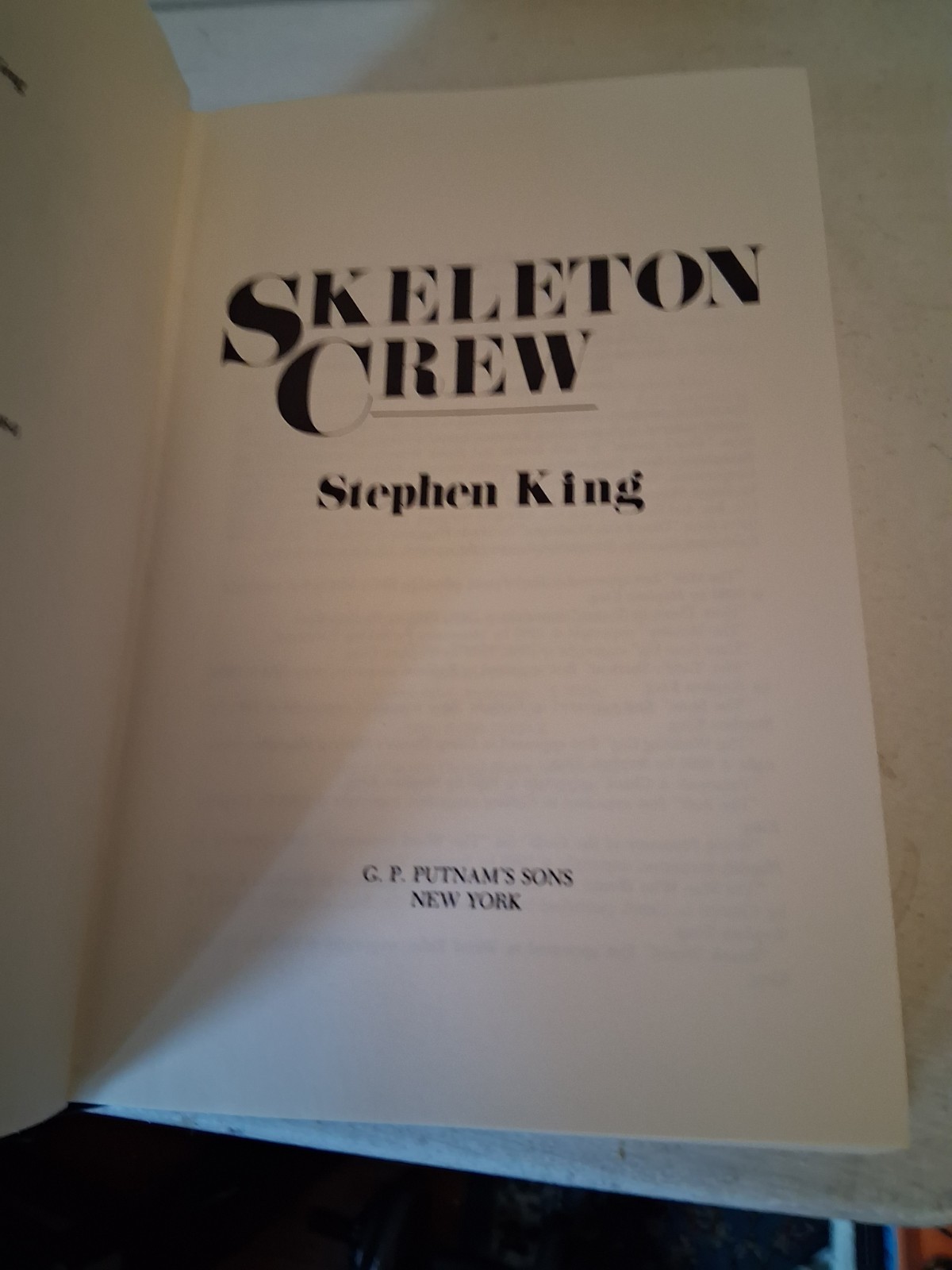 Stephen King Skeleton Crew First Edition $18.95 PUTNAM Hardcover DJ 1985 1st/1st