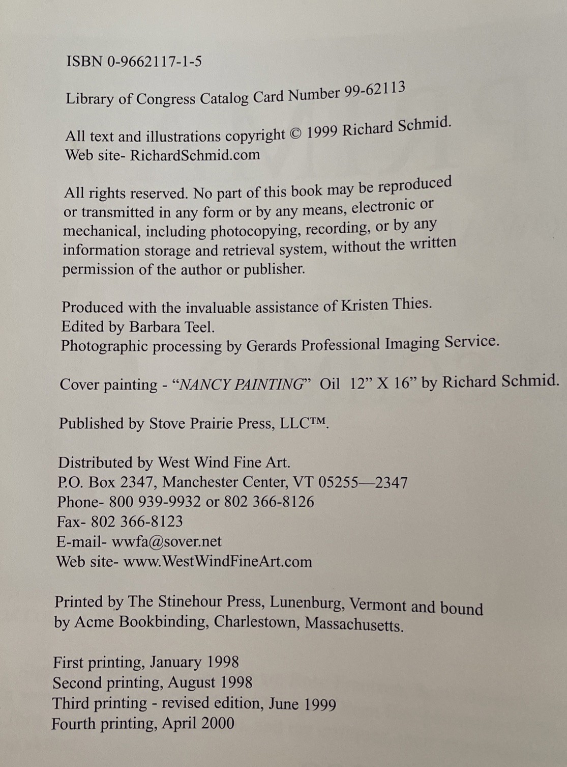 Alla Prima: Everything I Know About Painting by Richard Schmid Hardcover