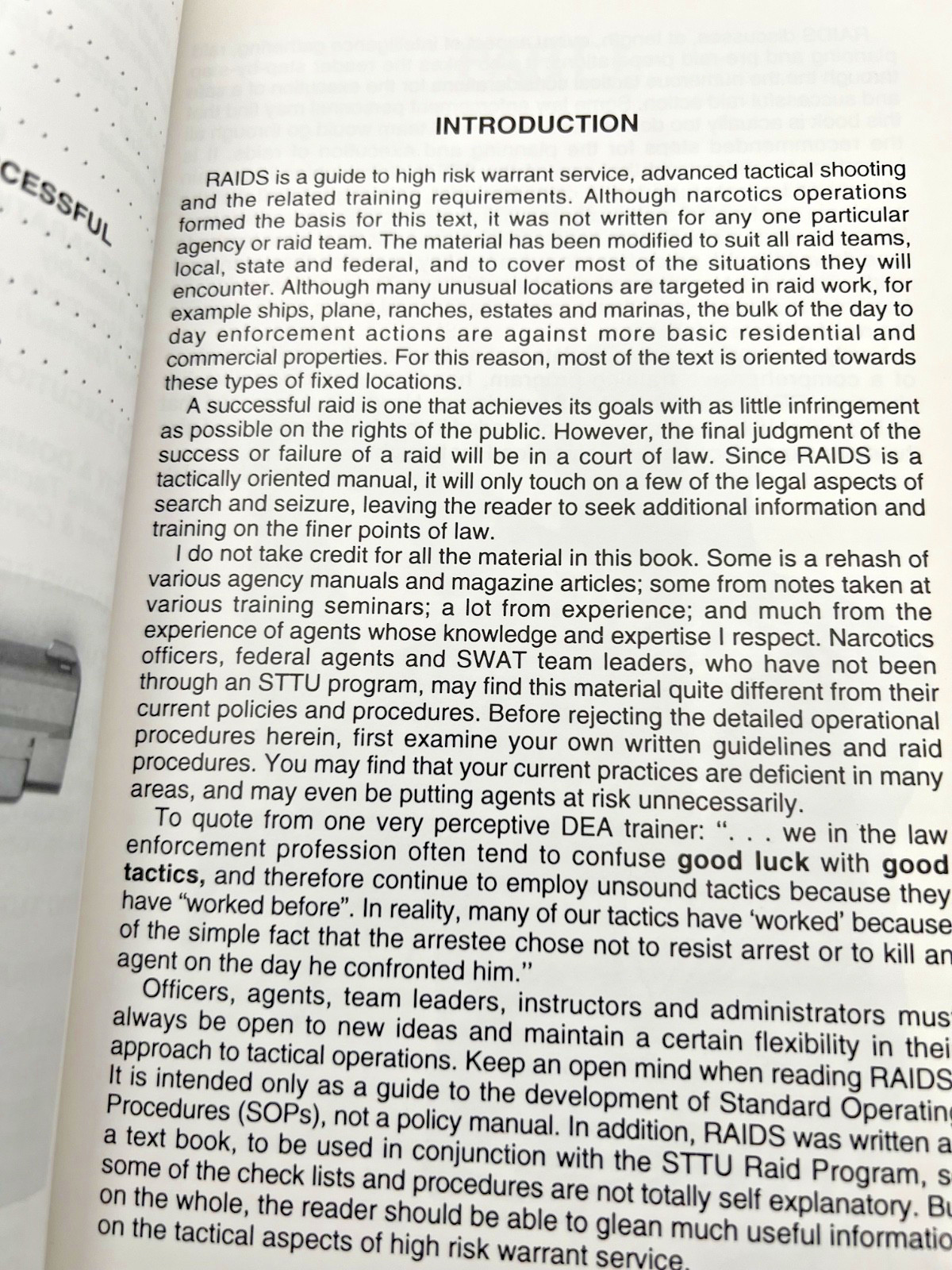 RAIDS: A Tactical Guide To High Risk Warrant Service By Mark Lonsdale 2000 PB