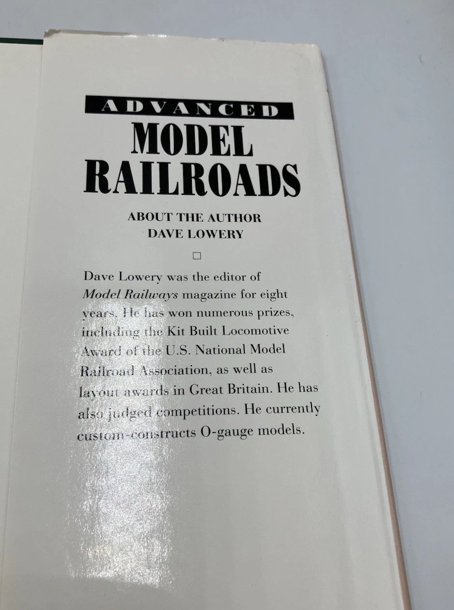 Advanced Model Railroads Dave Lowery Vintage HC DJ 1993 Design & Construct