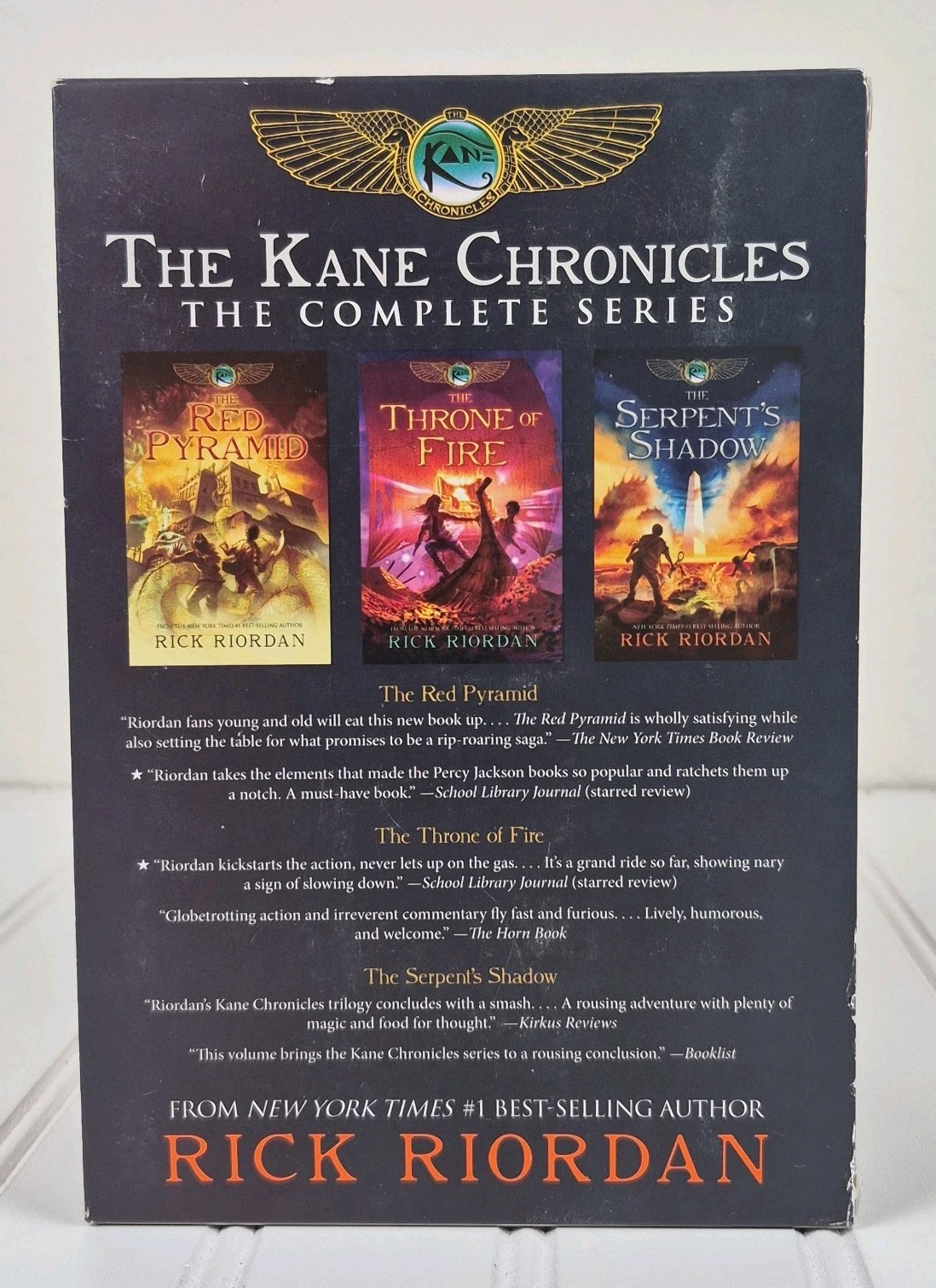 The Kane Chronicles Box Set Complete Series 1-3 Rick Riordan YA Paperback