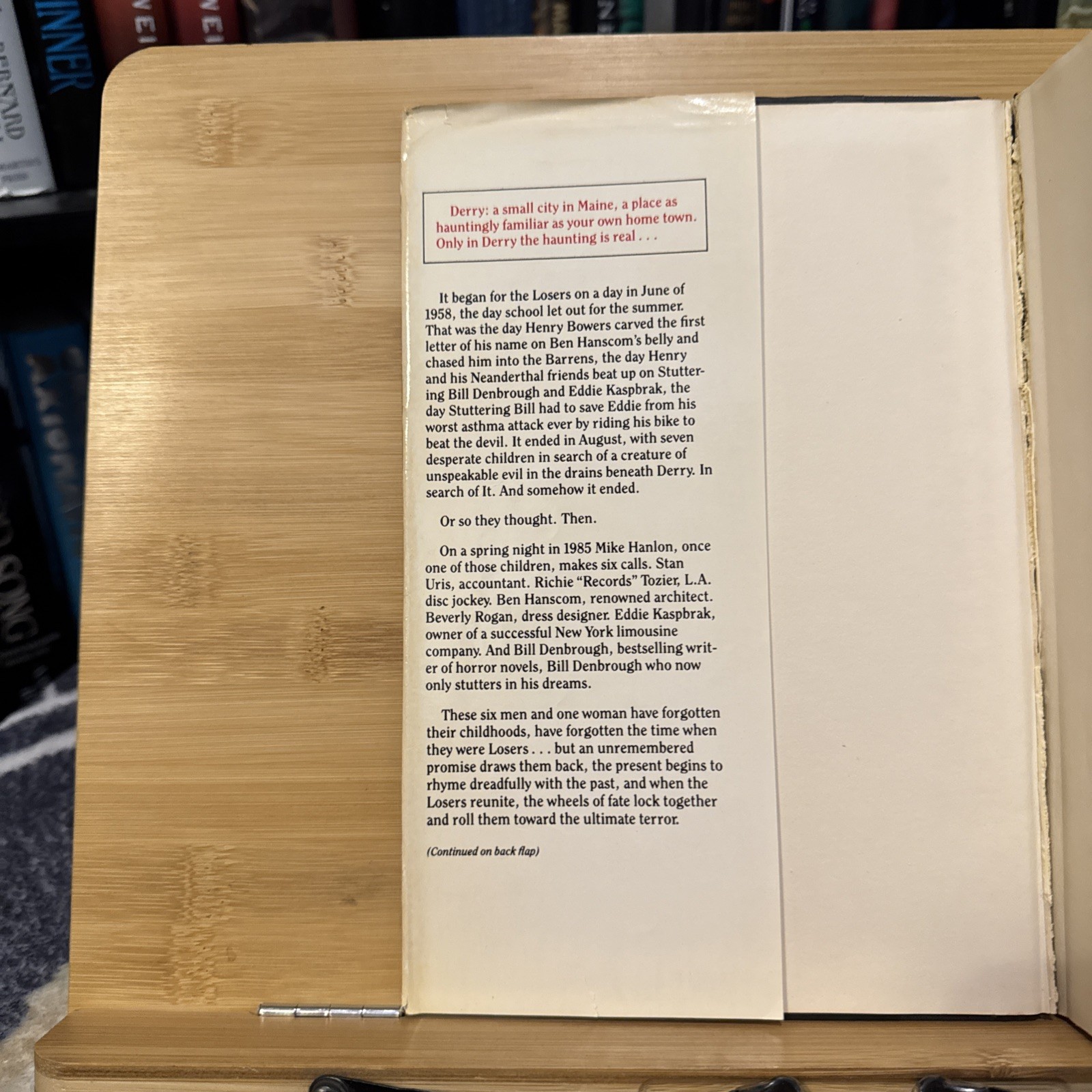 “It” by Stephen King (1986, Hardcover) First Edition/BCE Print, ROUGH Cond.