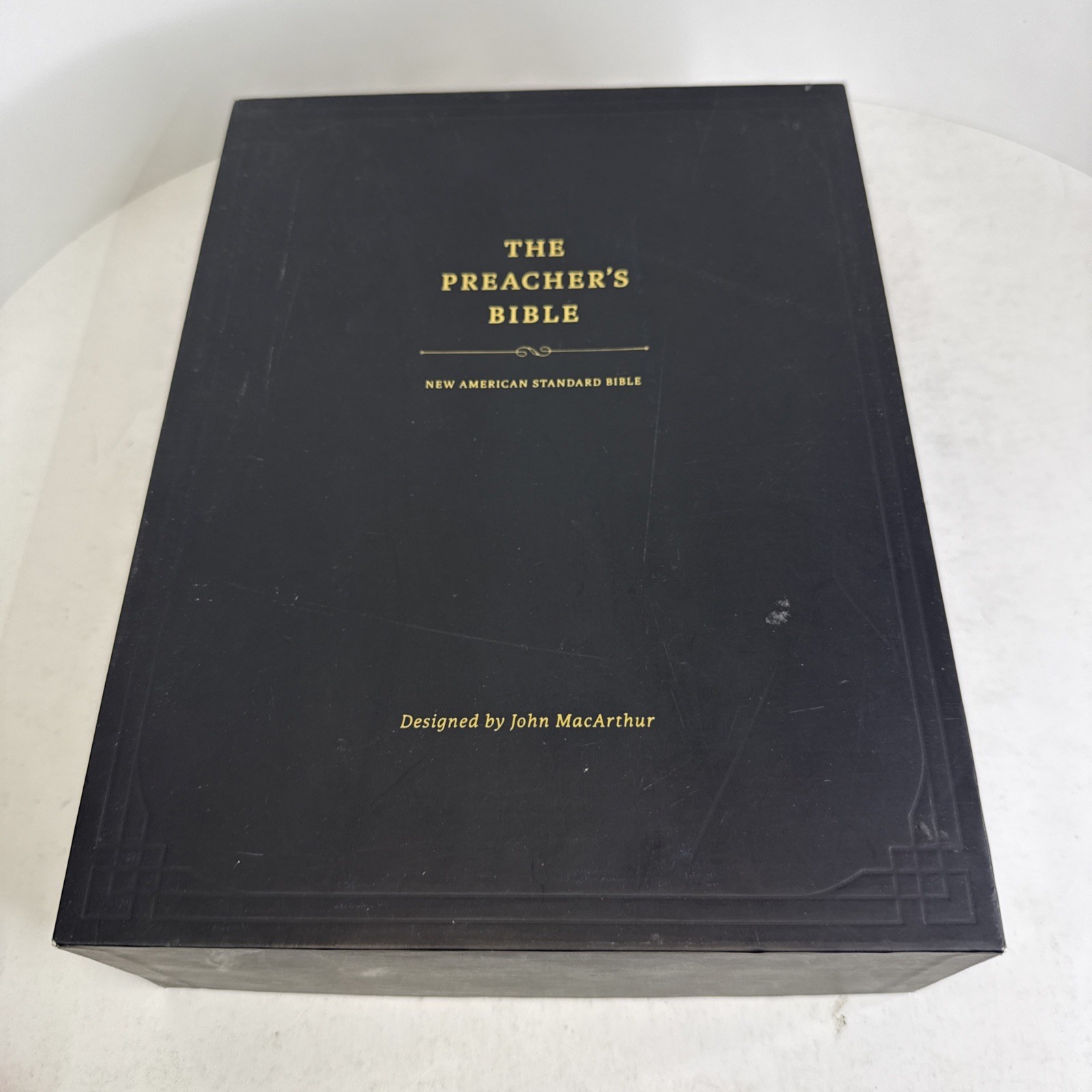 The Preacher’s Bible – NASB – Black Premium Leather – John MacArthur