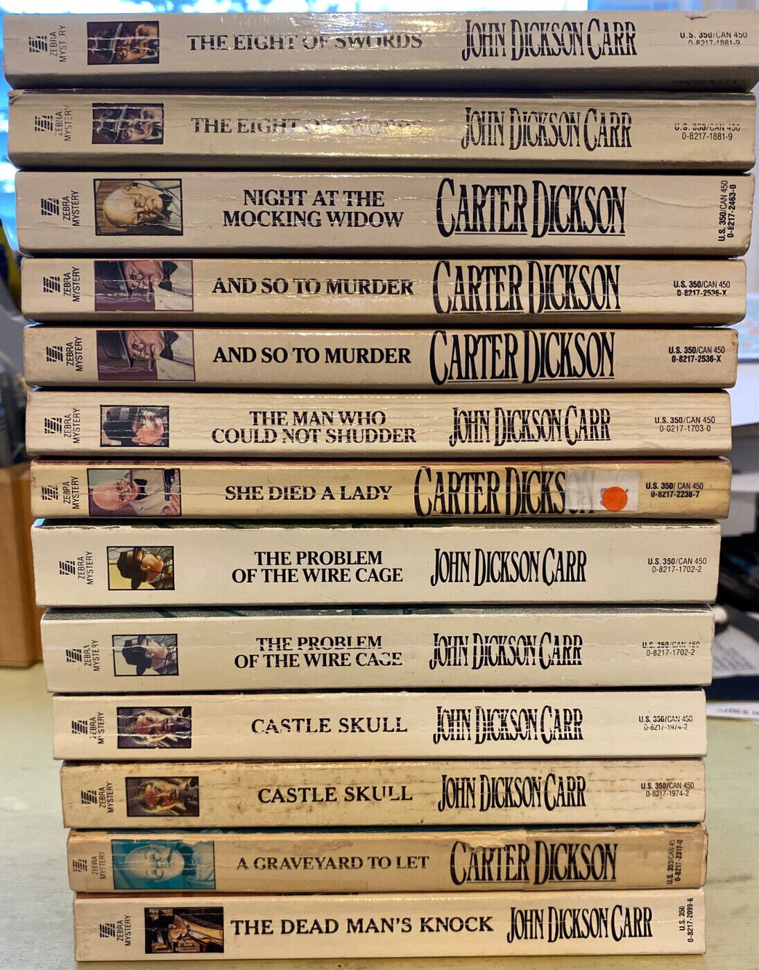 John Dickson Carr Carter Dickson CHOOSE YOUR TITLE: 12 PB Good/Very Good! #6