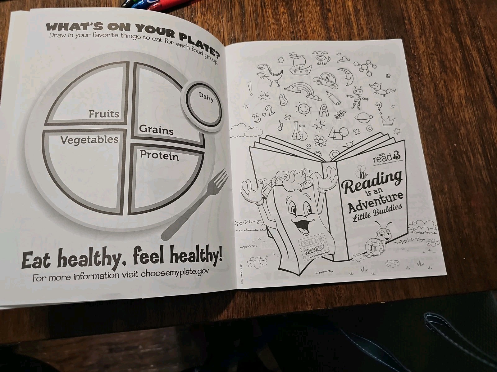 H-E-B HEBuddy Coloring Activity Book w/ Stickers 20 Pages Texas Exclusive Rare