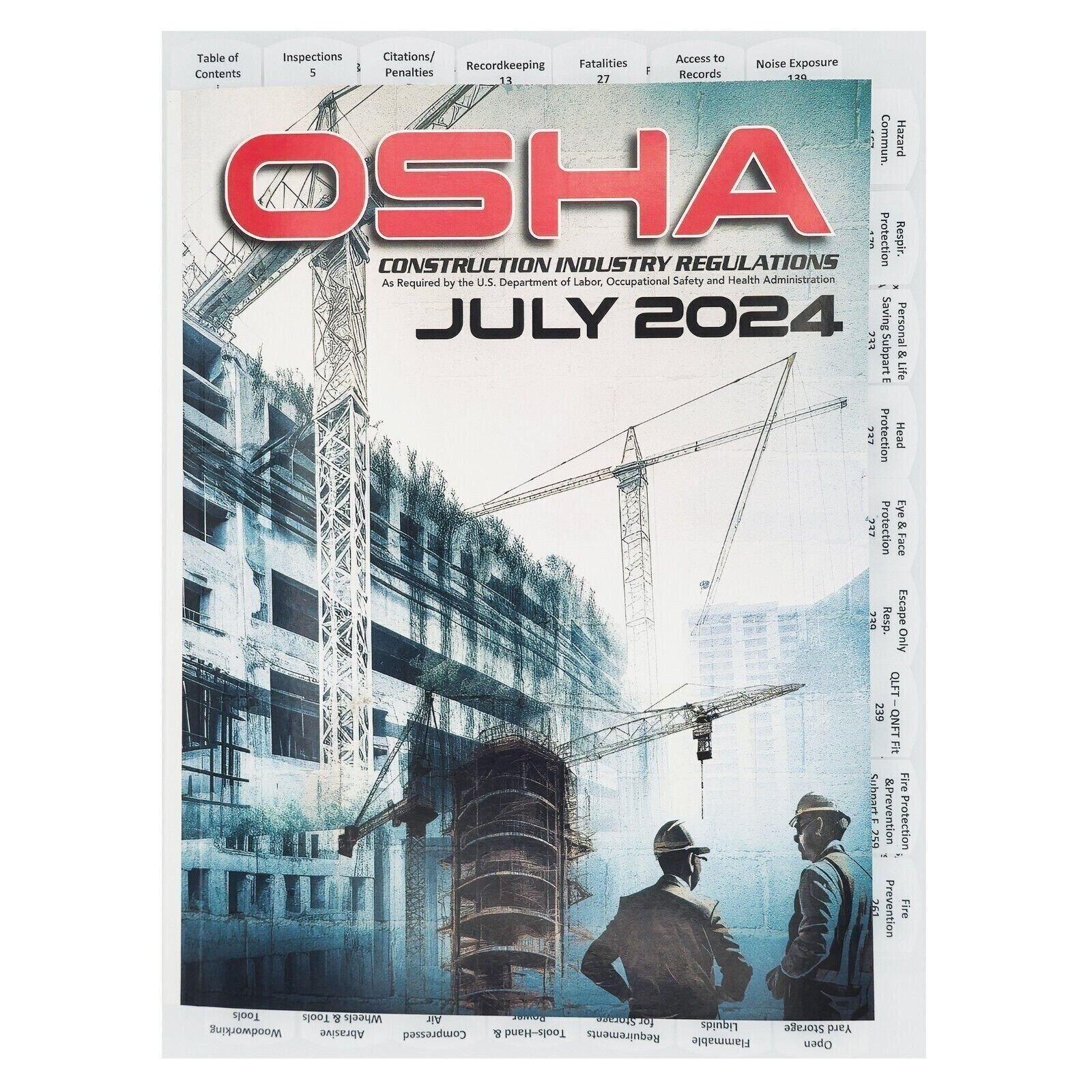 Highlighted and Tabbed – 29 CFR 1926 OSHA Construction – 2024
