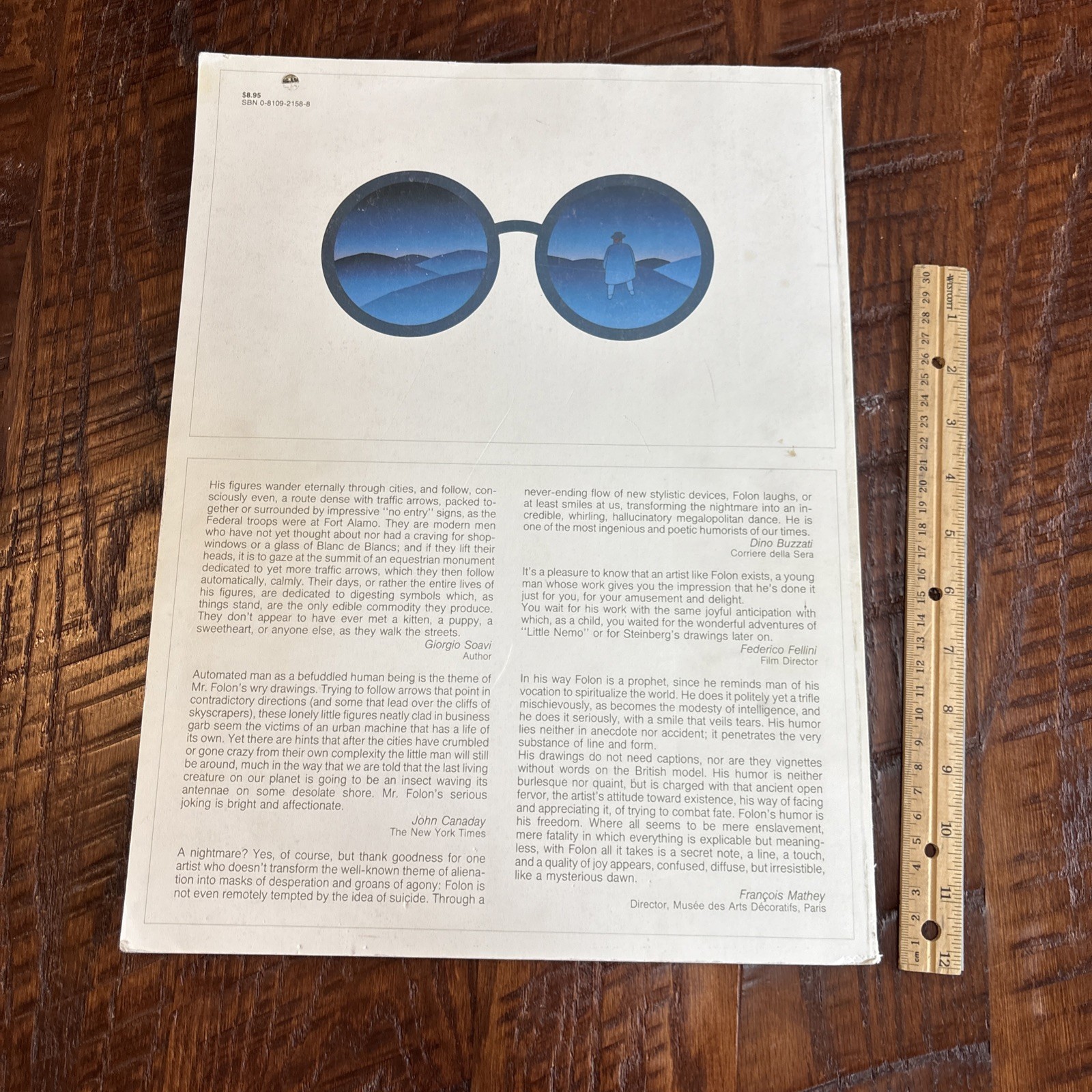 VTG 1978 “Posters by Folon” introduction by Milton Glaser; Abrams book 16×12″