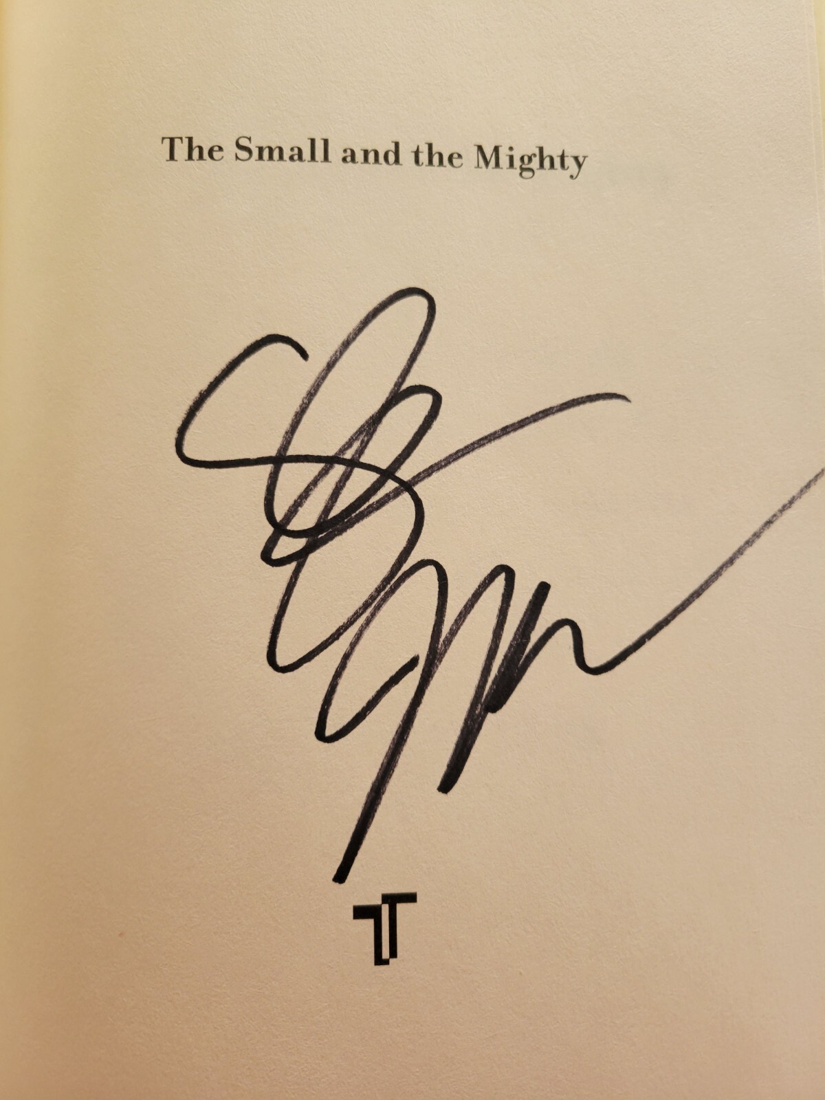 Sharon McMahon- The Small and the Mighty -Signed 1st/1st HC/DJ Unread