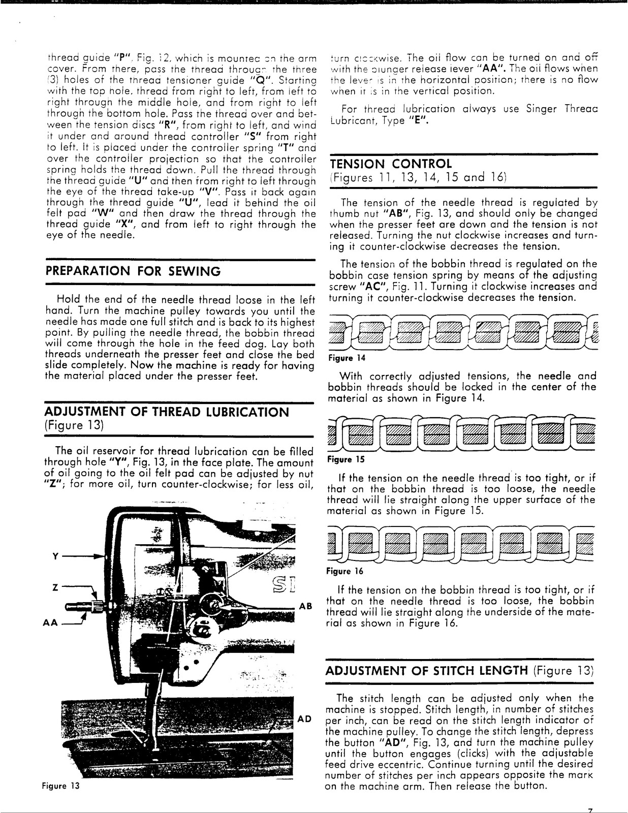 SINGER 211G155 211G156 Sewing Machine Service Manual – WIRE BOUND – TOUGH COVERS