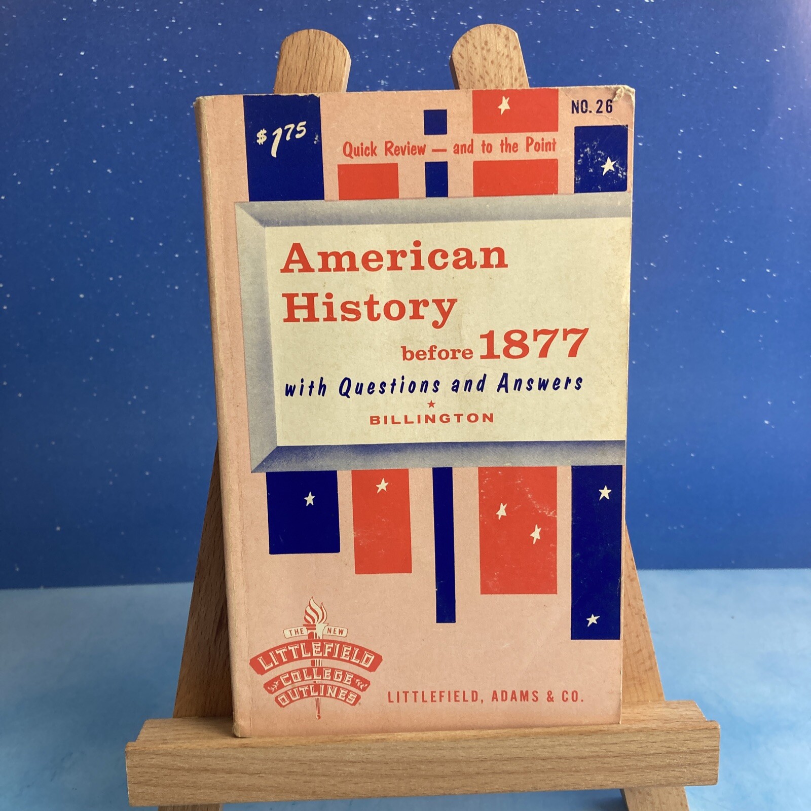 American History Before 1877~W/ Questions & Answers~Ray Billington~VINTAGE 1964!