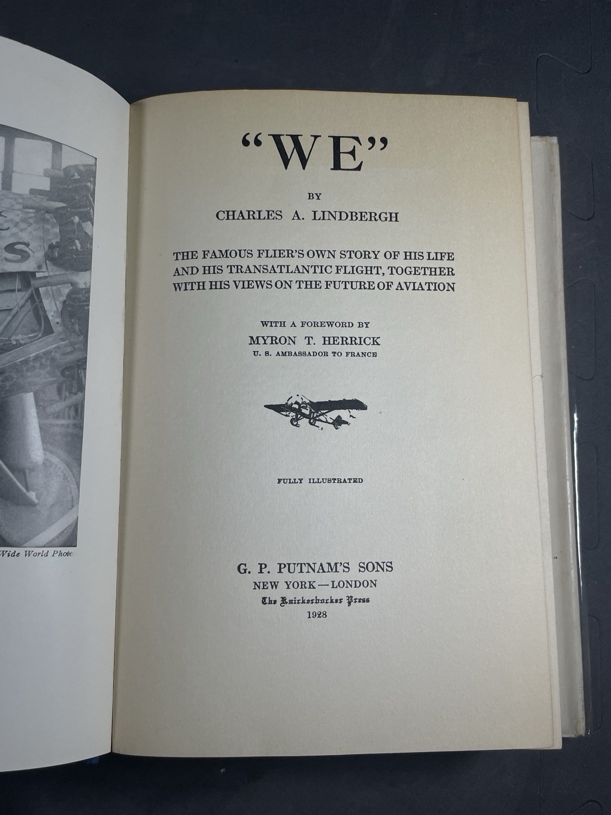 We by Charles A. Lindbergh 1928 Grosset And Dunlap 28th Printing Illustrated HC