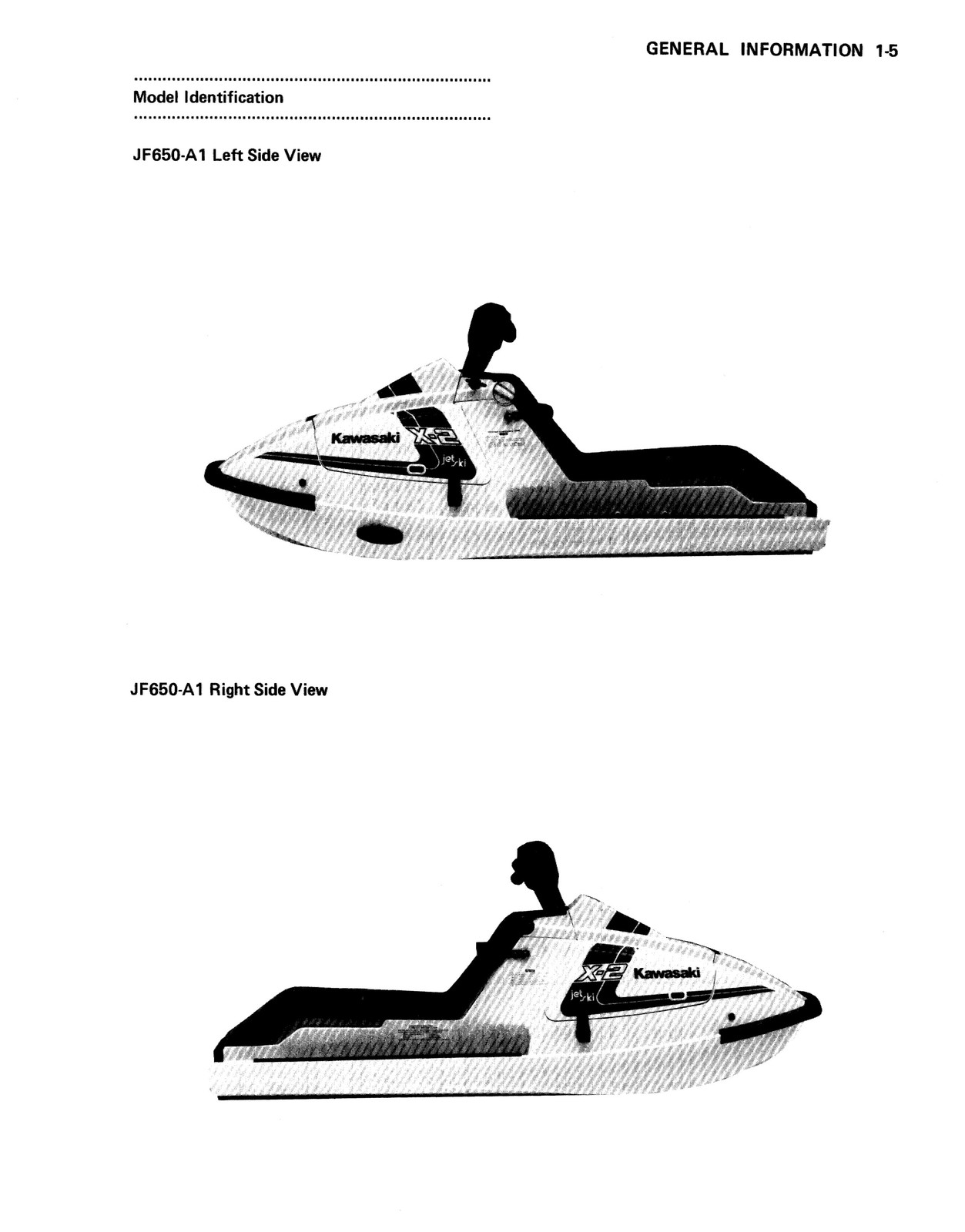 KAWASAKI JetSki JF650 X2 86-91 BASE Service Manual with TS Supplement – SECURED