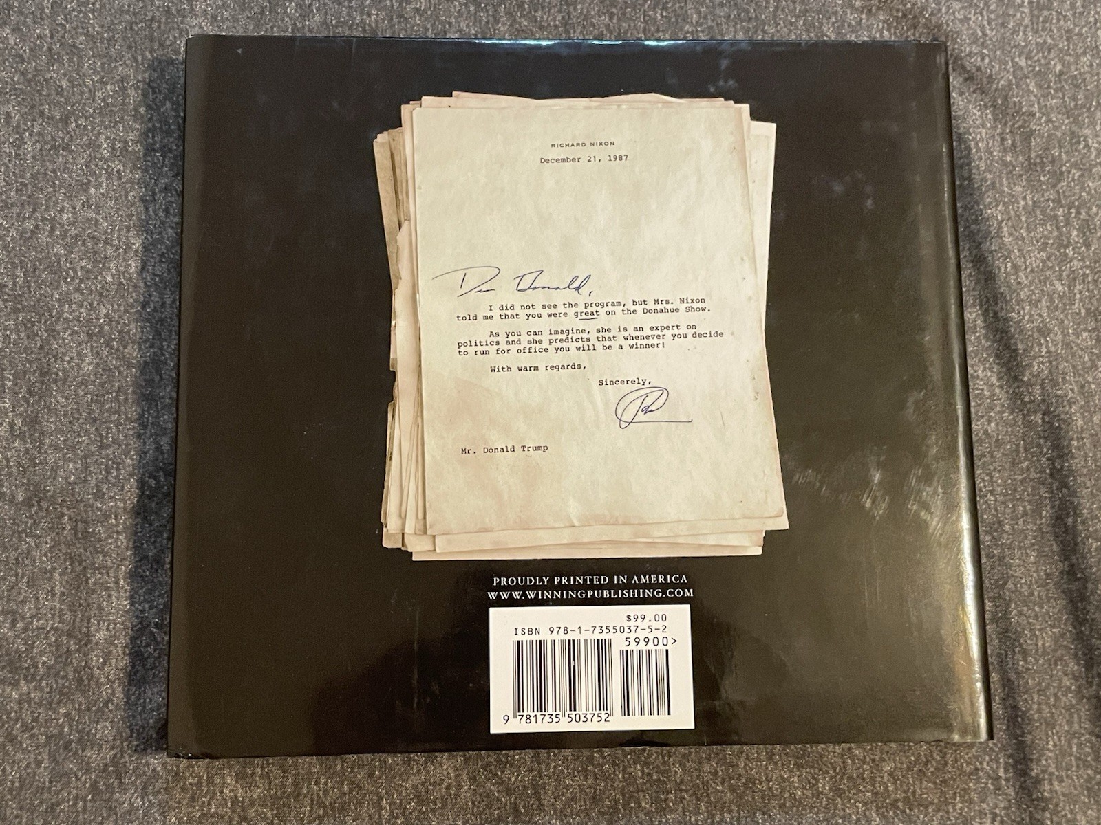 Letters to Trump by Donald J. Trump (2023, Hardcover) President
