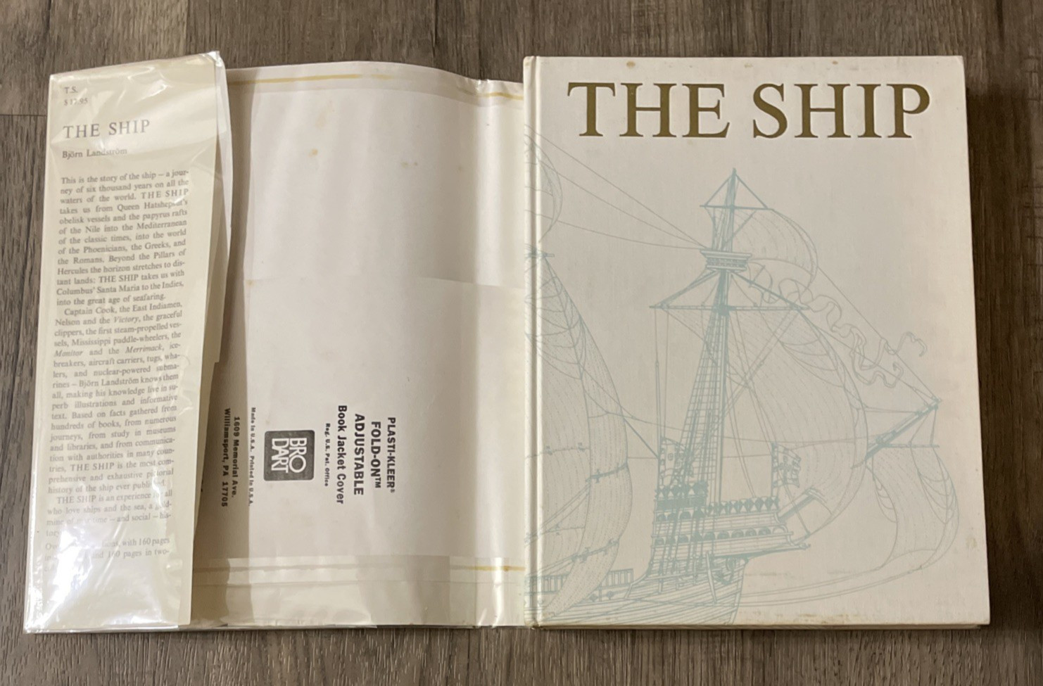 The Ship Bjorn Landstrom 1961 First Edition Illustrated History Doubleday 1st Ed