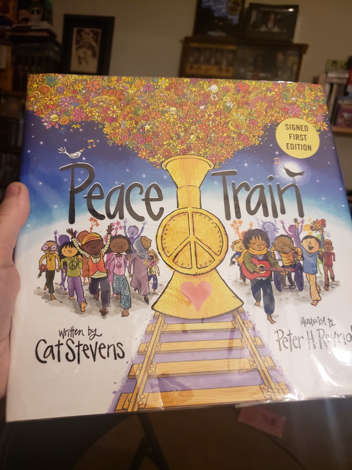 Signed Cat Stevens Peace Train 2021 Hardcover Unread Yusuf