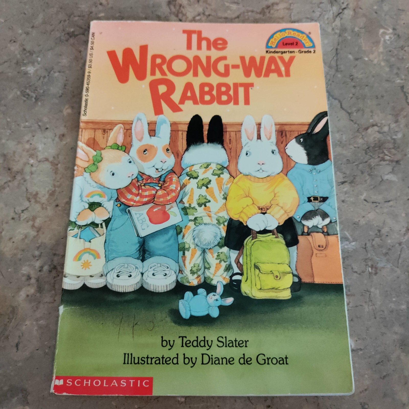 teddy slater the wrong way rabbit hello reader level 2 kindergarten grade 2