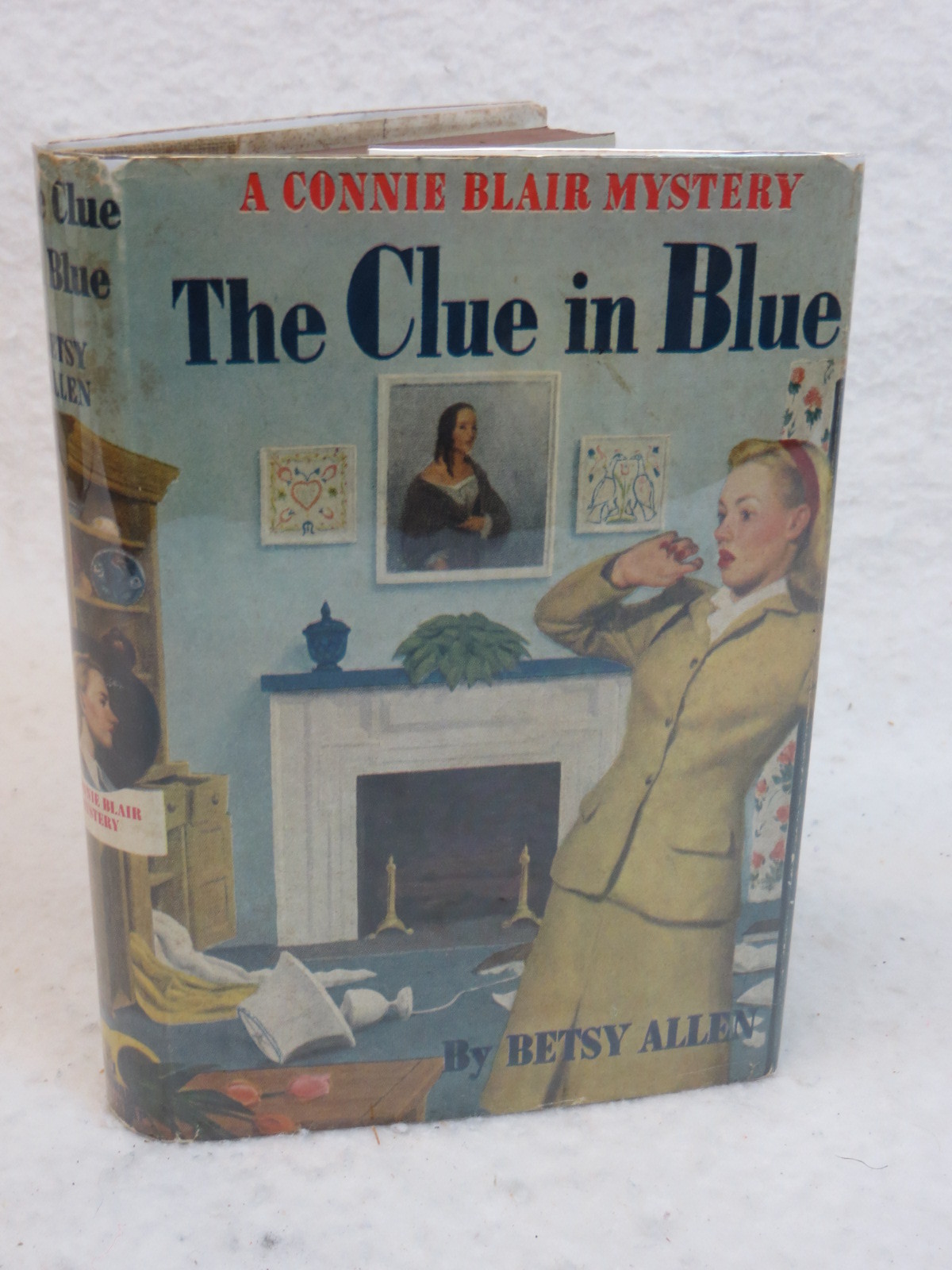 Betsy Allen THE CLUE IN BLUE A Connie Blair Mystery 1948 Grosset & Dunlap, NY