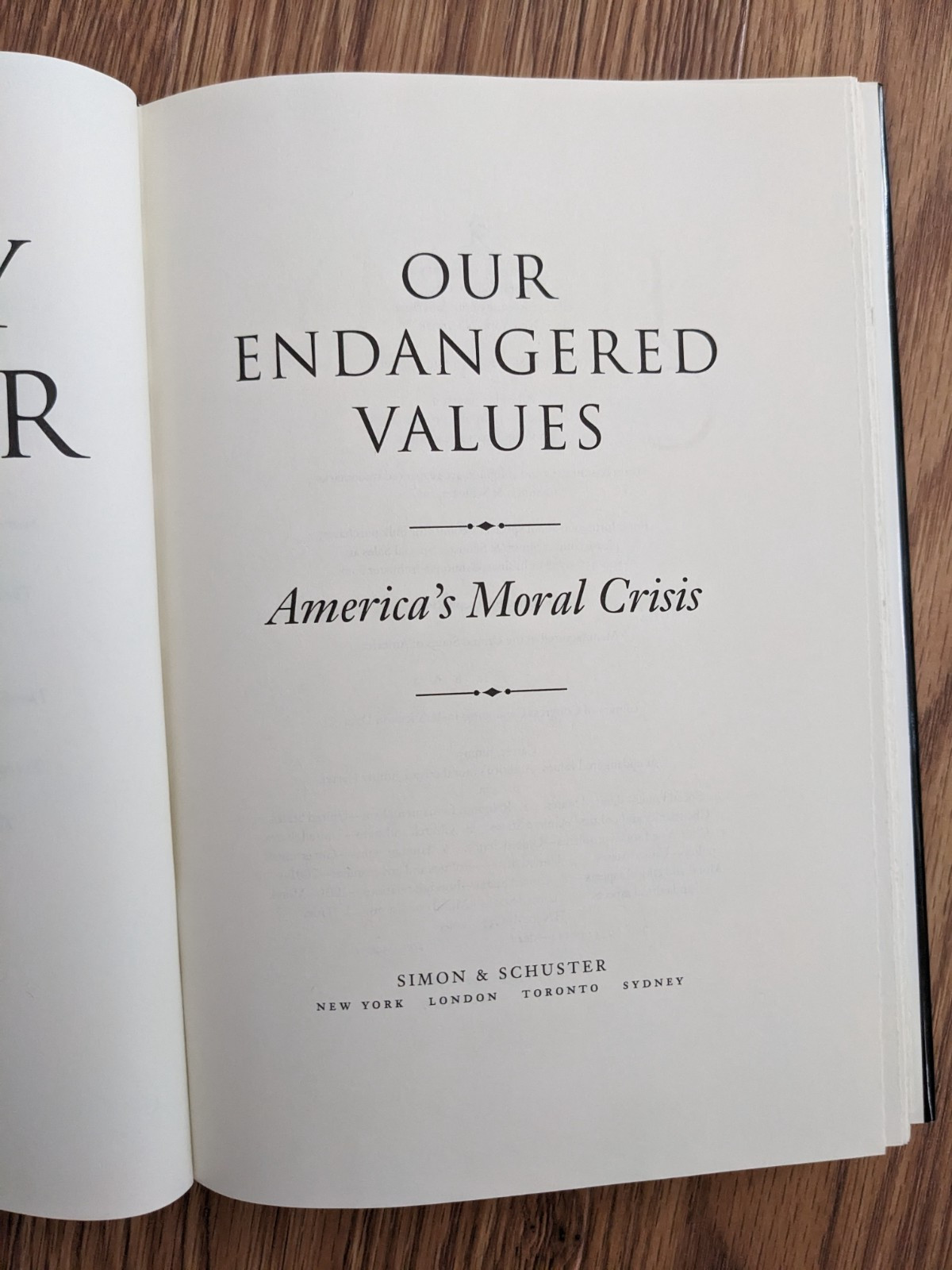 Jimmy Carter Our Endangered Values: America’s Moral Crisis HC 2005 Signed DJ
