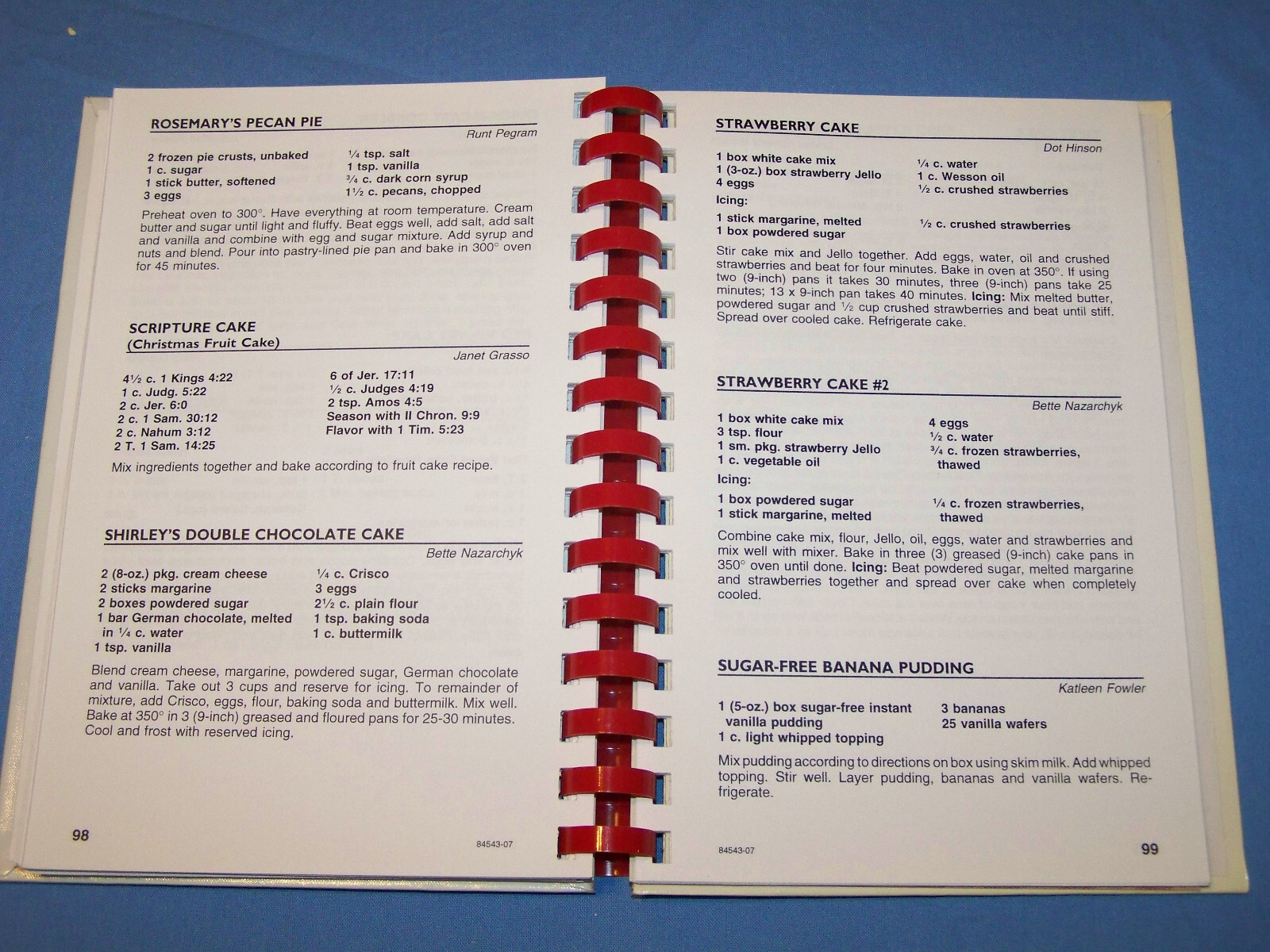 Central United Methodist Church Cookbook Charlotte NC 2007 Elegant Peach Delight