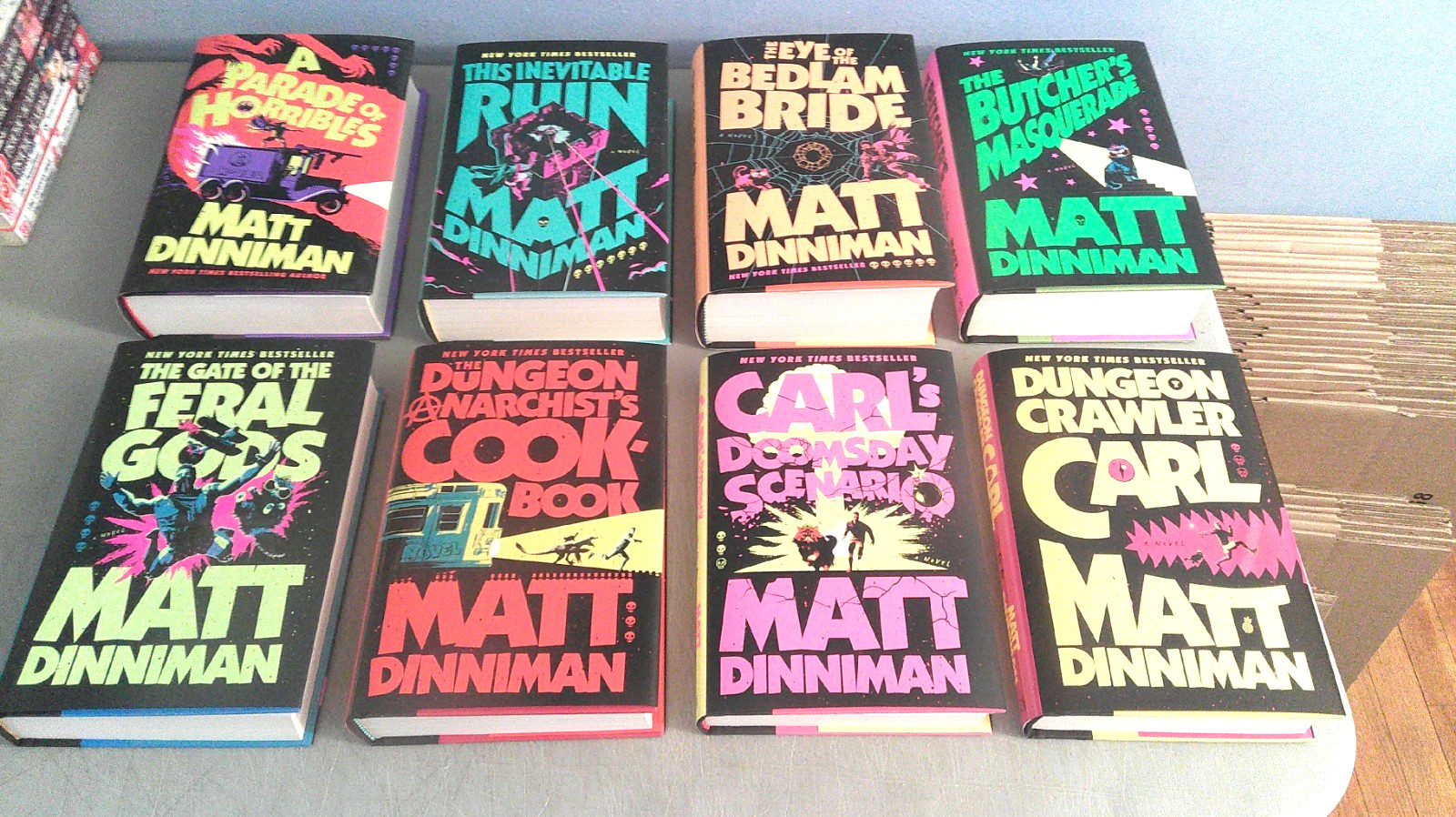 Complete Set Dungeon Crawler Carl 1-8 Complete HC First Ace Ed./Matt Dinniman