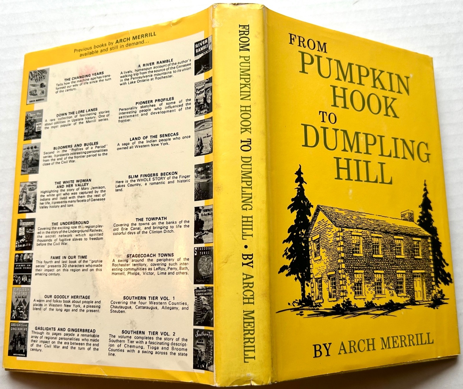 3 Arch Merrill books From Pumpkin Hook, Slim Fingers Beckon, Stagecoach Towns