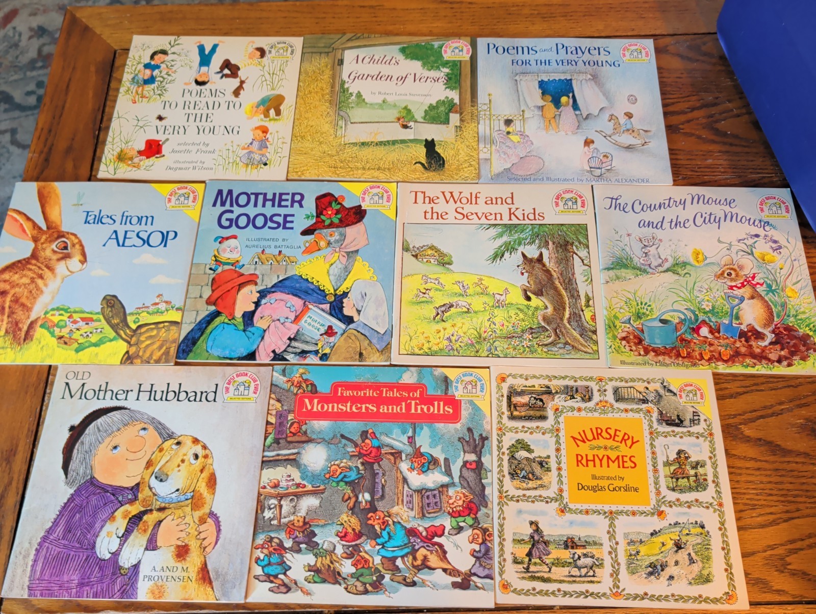 10 Random House Pictureback Books Of Poetry, Rhymes, And Classic Tales