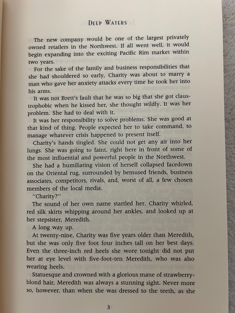 Jayne Ann Krentz, Deep Waters; Whispering Springs: Light in the Shadow