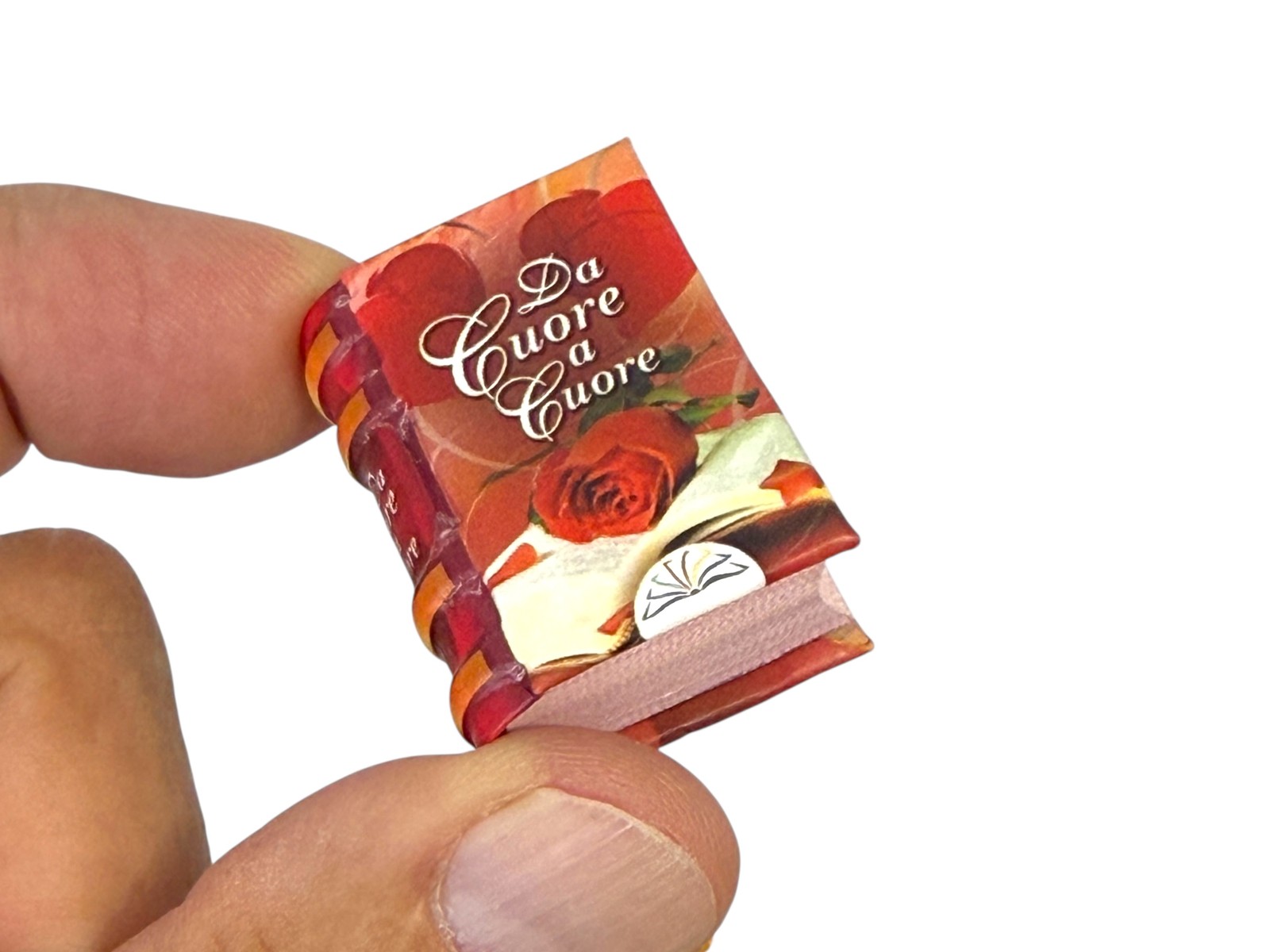 Da Cuore a Cuore 1.40″ Mini Book in Italian 230 pages. easy read, hardcover new